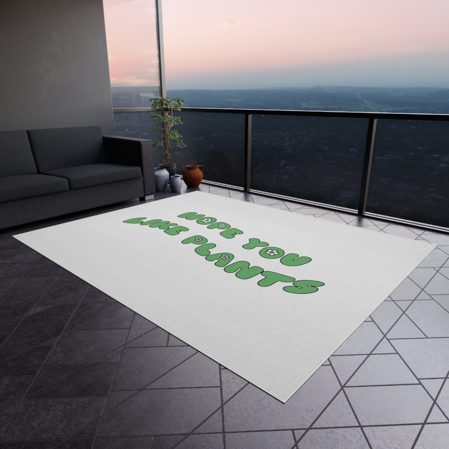 Hope You Like Plants Outdoor Rug