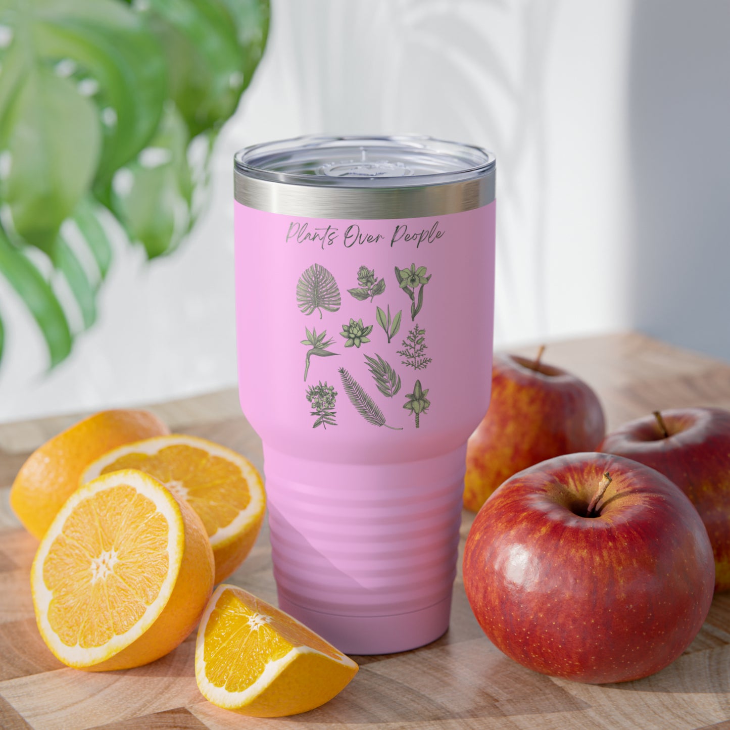 Plants Over People Ringneck Tumbler, 30oz