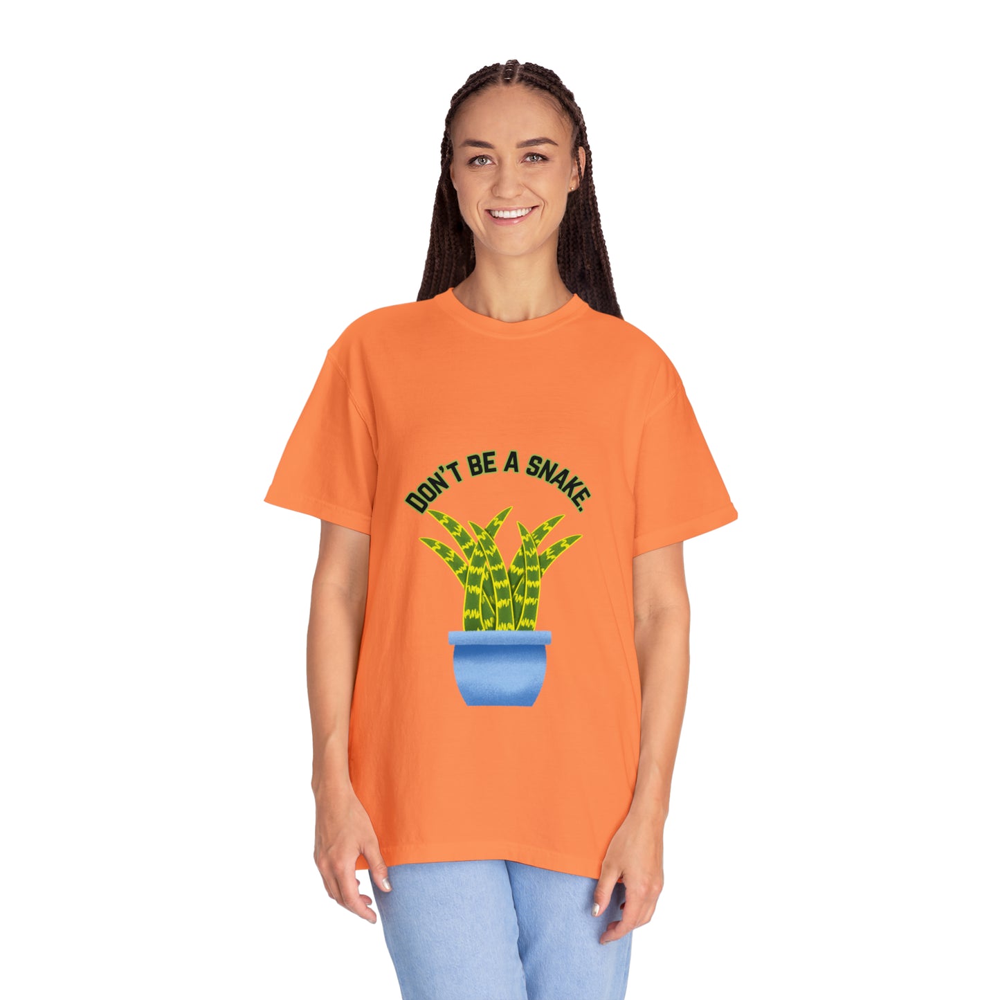 Don't Be A Snake Unisex Garment-Dyed T-shirt