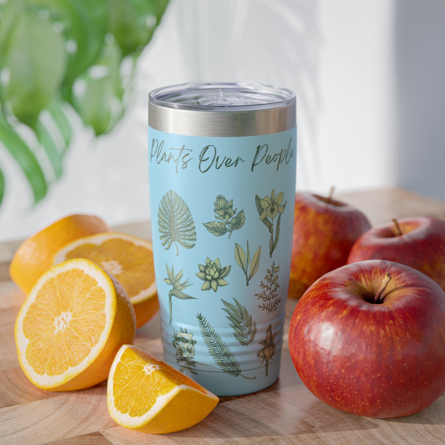 Plants Over People Ringneck Tumbler, 20oz