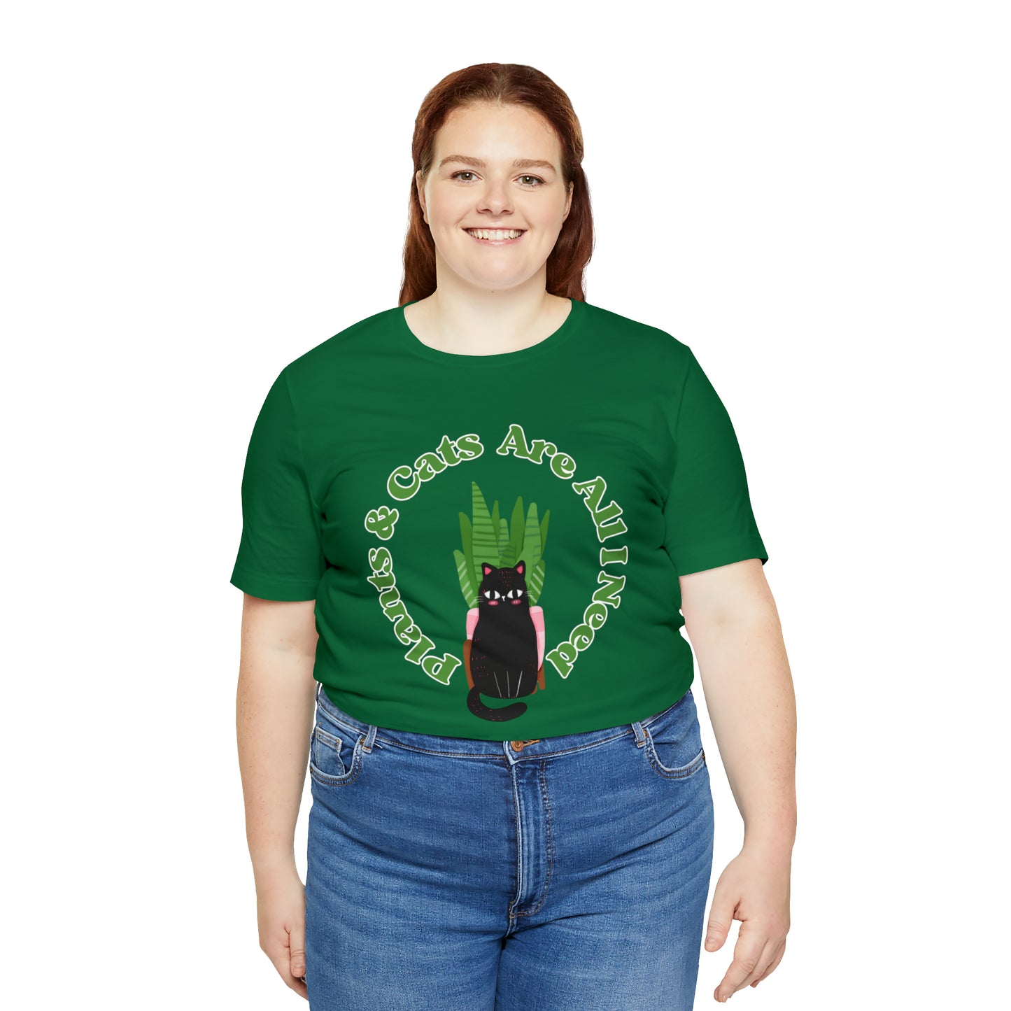 Plants & Cats Are All I Need Unisex Jersey Tee