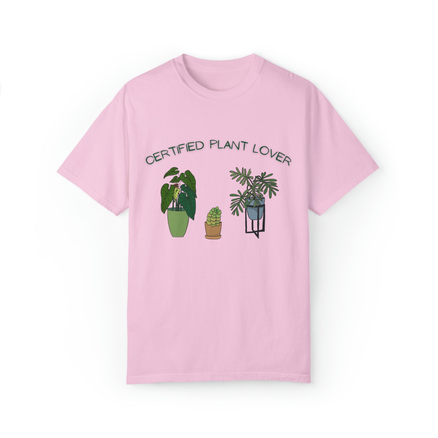 Certified Plant Lover Unisex Garment-Dyed T-shirt