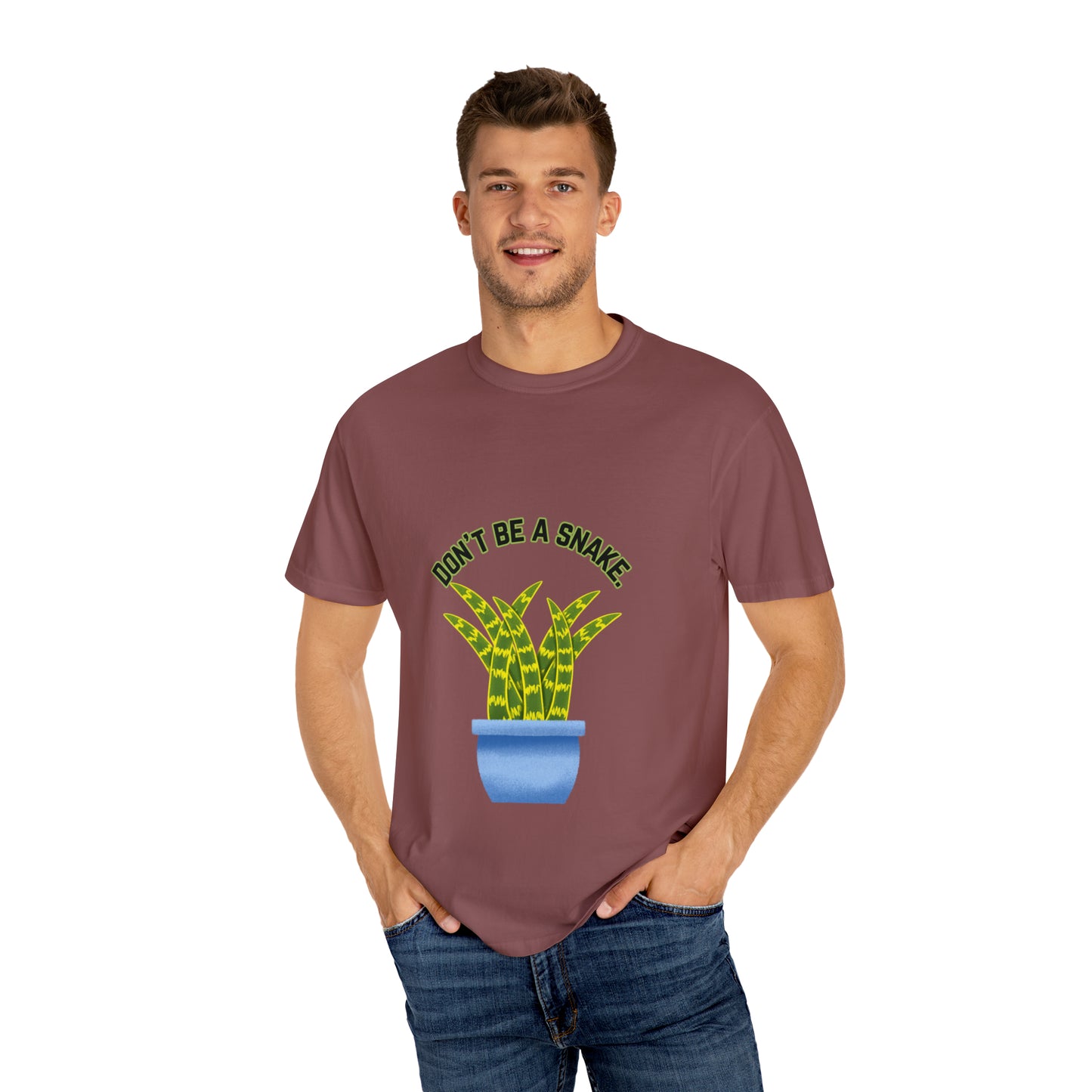Don't Be A Snake Unisex Garment-Dyed T-shirt