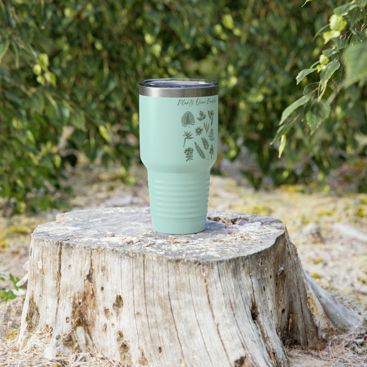 Plants Over People Ringneck Tumbler, 30oz