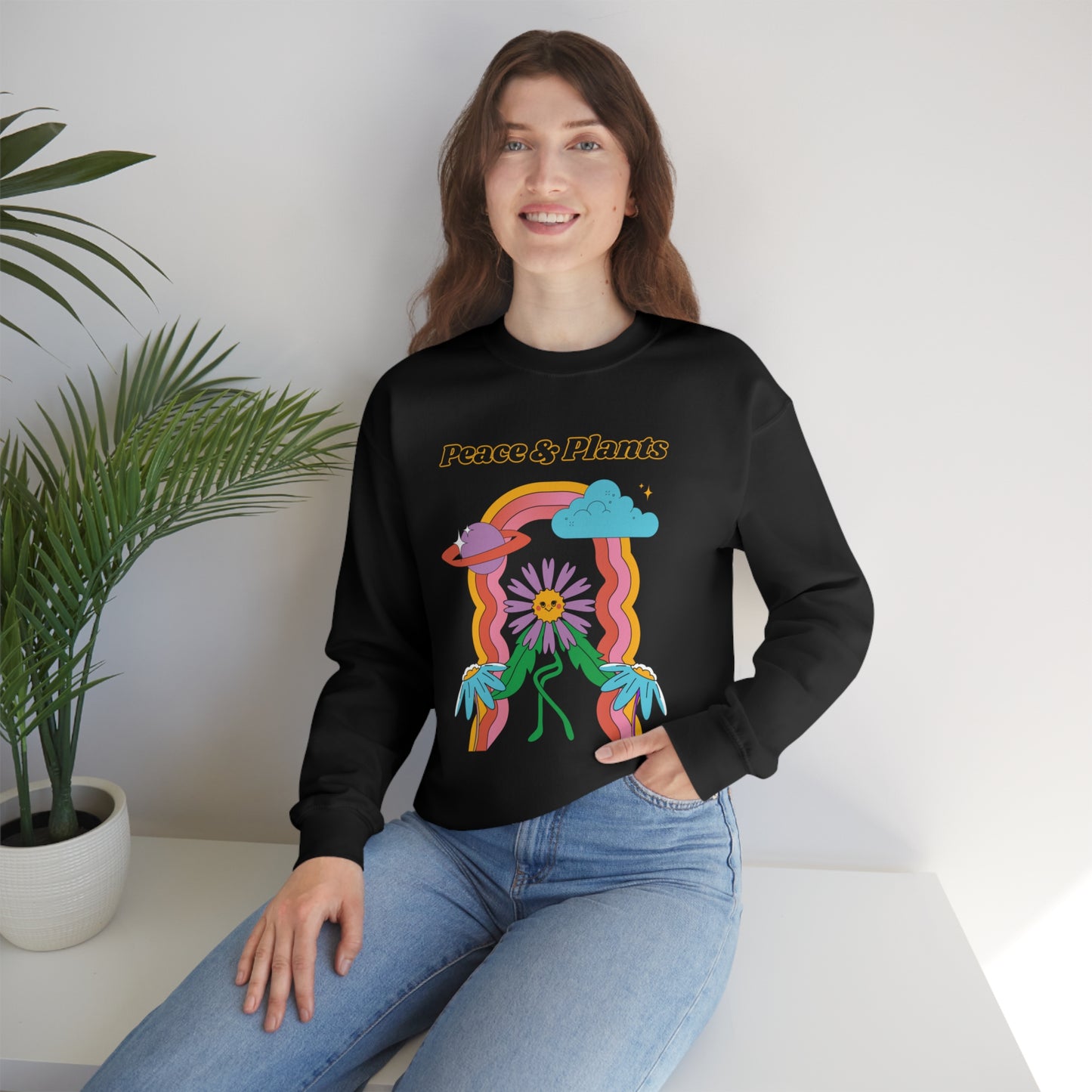 Peace & Plants Unisex Crewneck