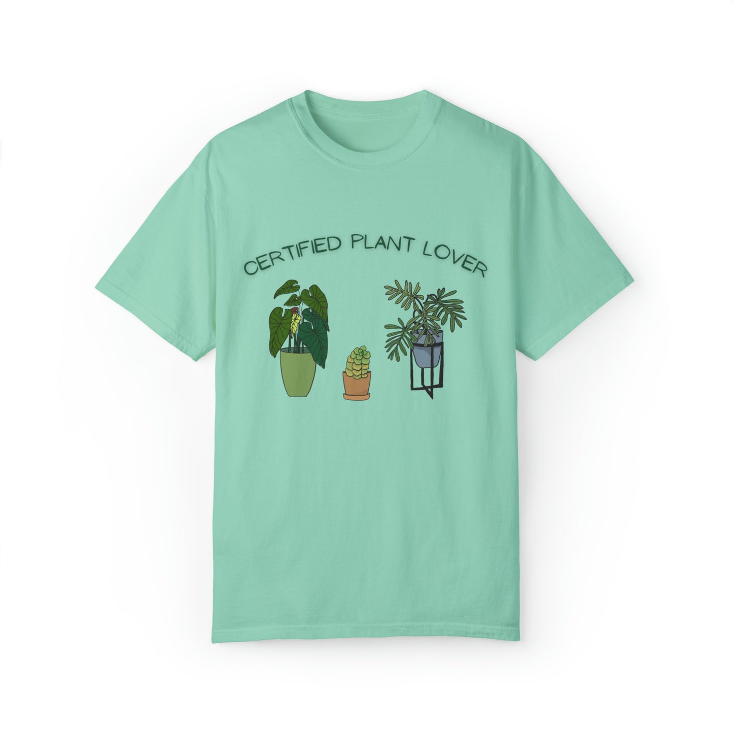Certified Plant Lover Unisex Garment-Dyed T-shirt