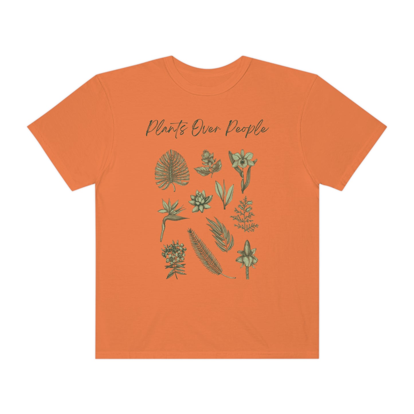 Plants Over People Unisex Garment-Dyed T-shirt