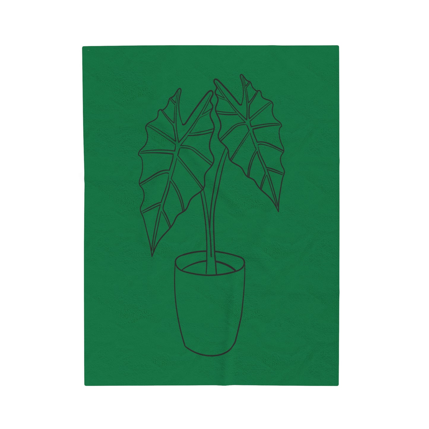 Alocasia Velveteen Plush Blanket