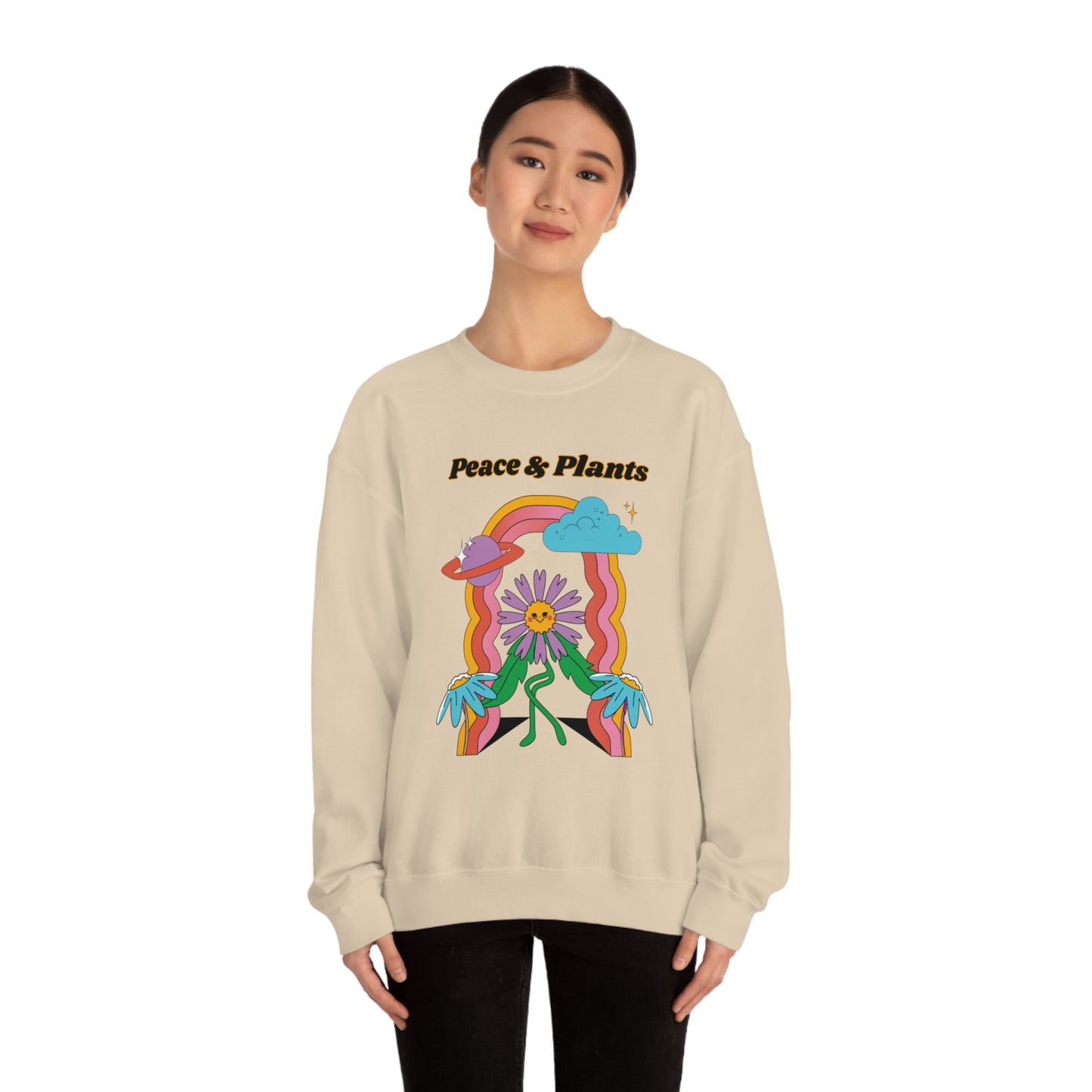 Peace & Plants Unisex Crewneck