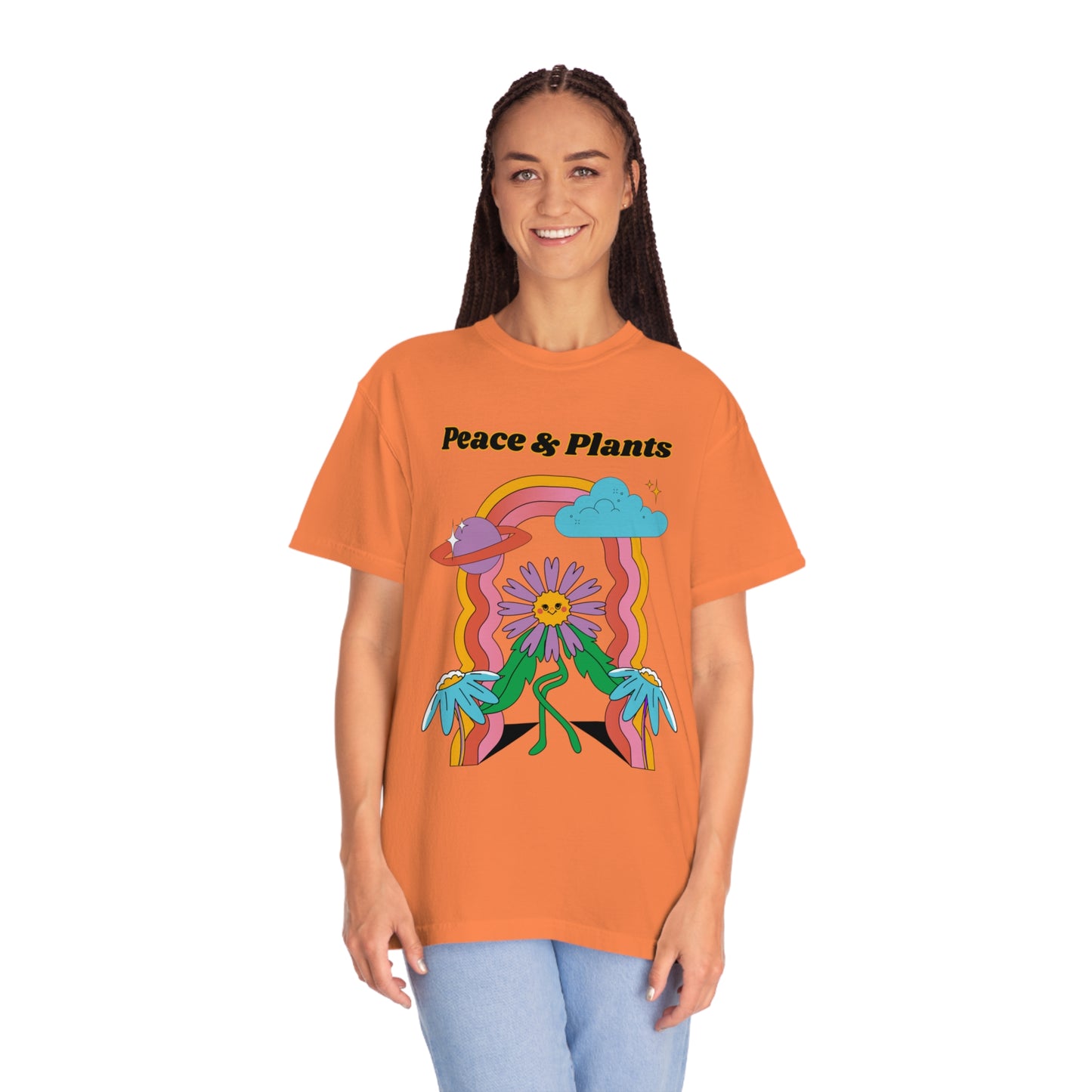 Peace & Plants Garment-Dyed T-shirt