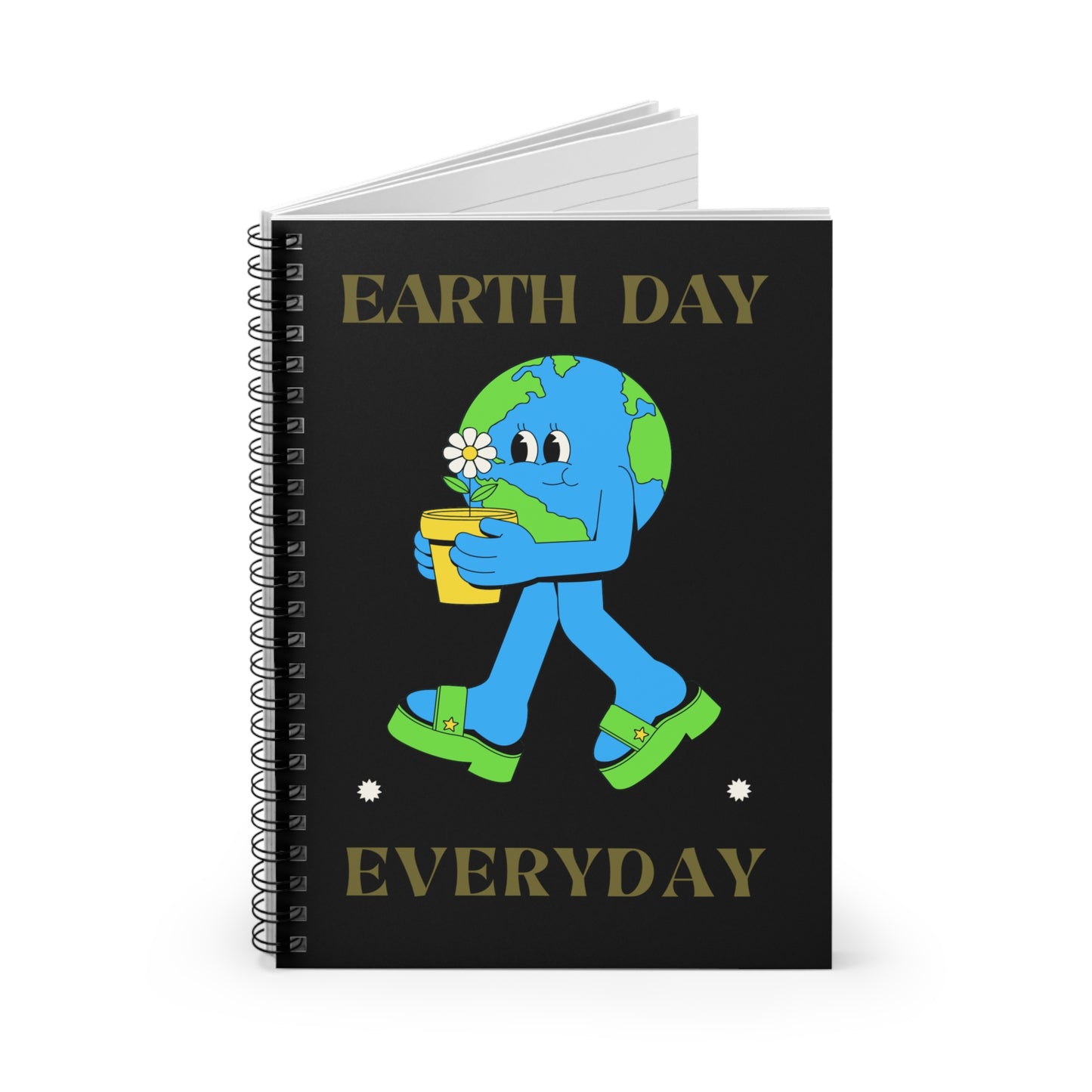 Earth Day Everyday Spiral Notebook - Ruled Line