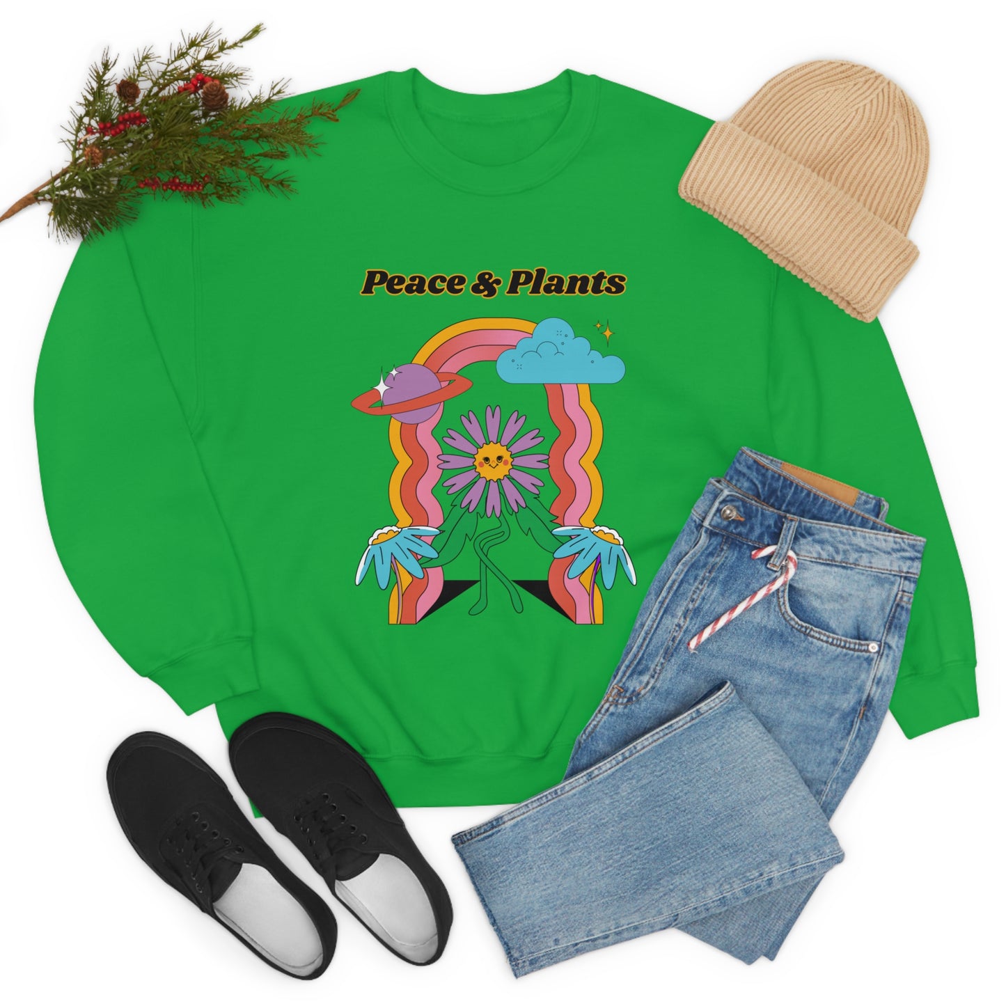 Peace & Plants Unisex Crewneck
