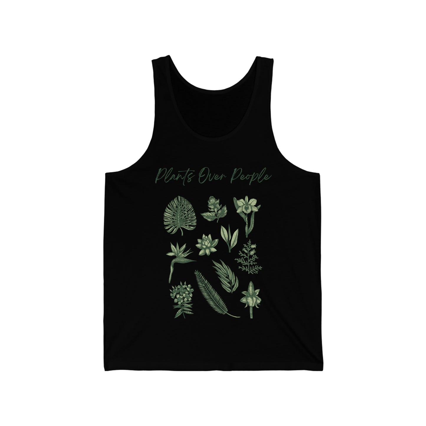 Plants Over People Unisex Jersey Tank