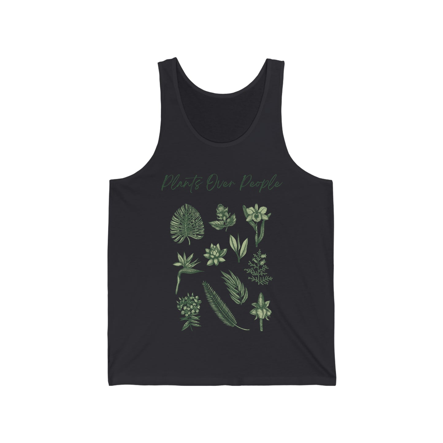 Plants Over People Unisex Jersey Tank