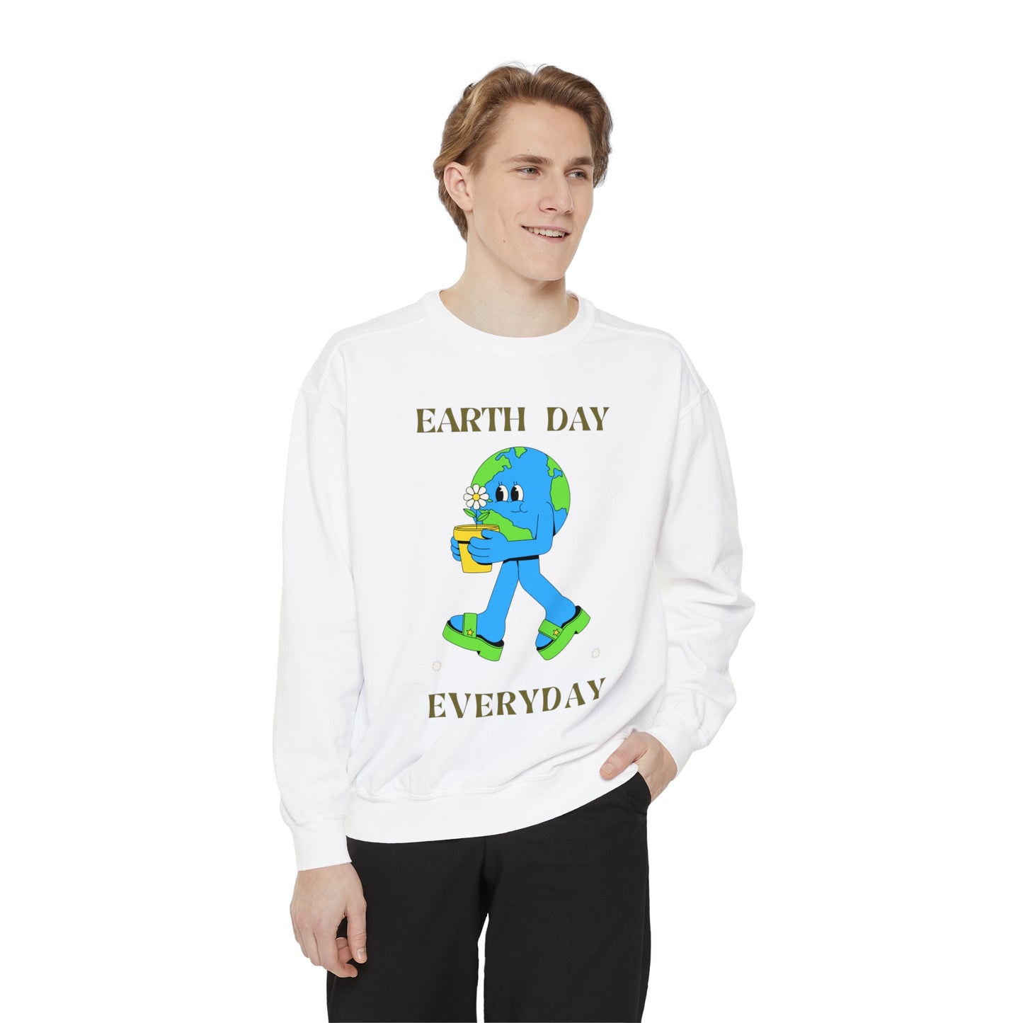 Earth Day Everyday Unisex Garment-Dyed Sweatshirt