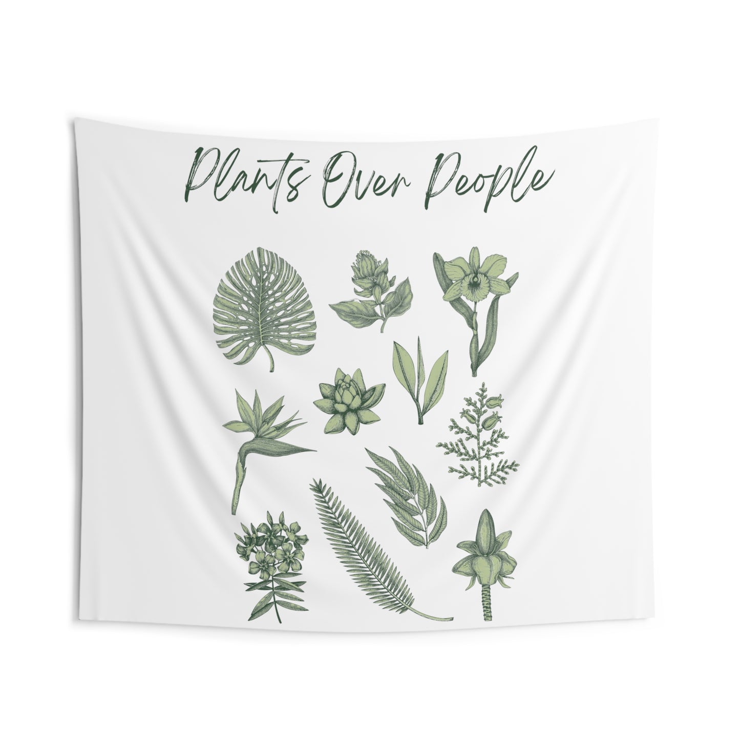 Plants Over People Indoor Wall Tapestries