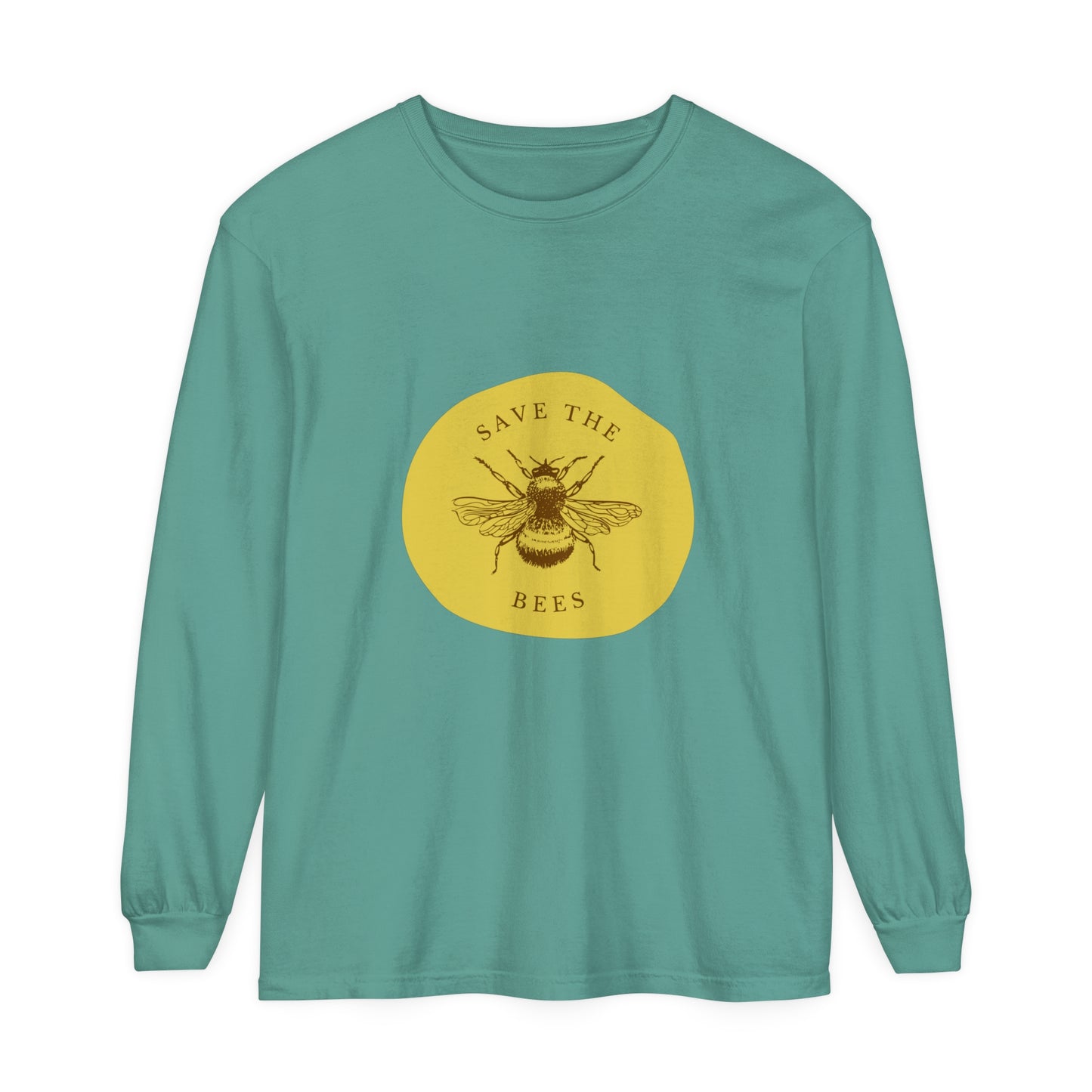 Save The Bees Unisex Garment-dyed Long Sleeve