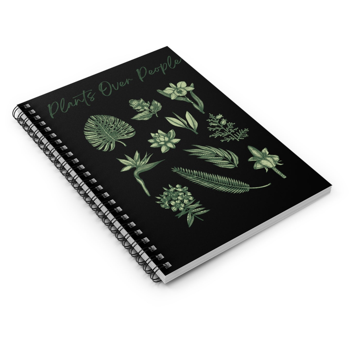Plants Over People Spiral Notebook - Ruled Line