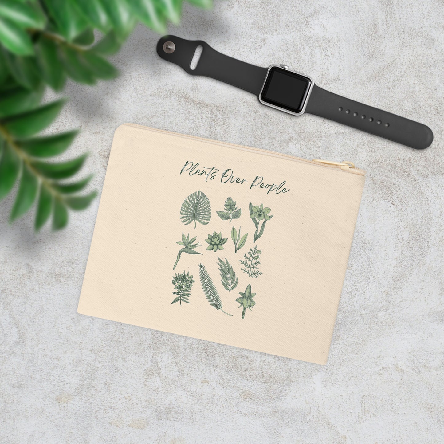 Plants Over People Accessory Zipper Pouch