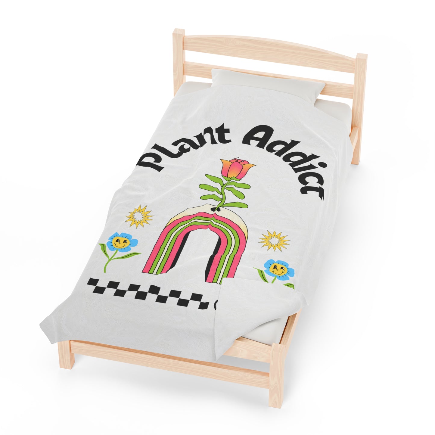 Plant Addict Velveteen Plush Blanket