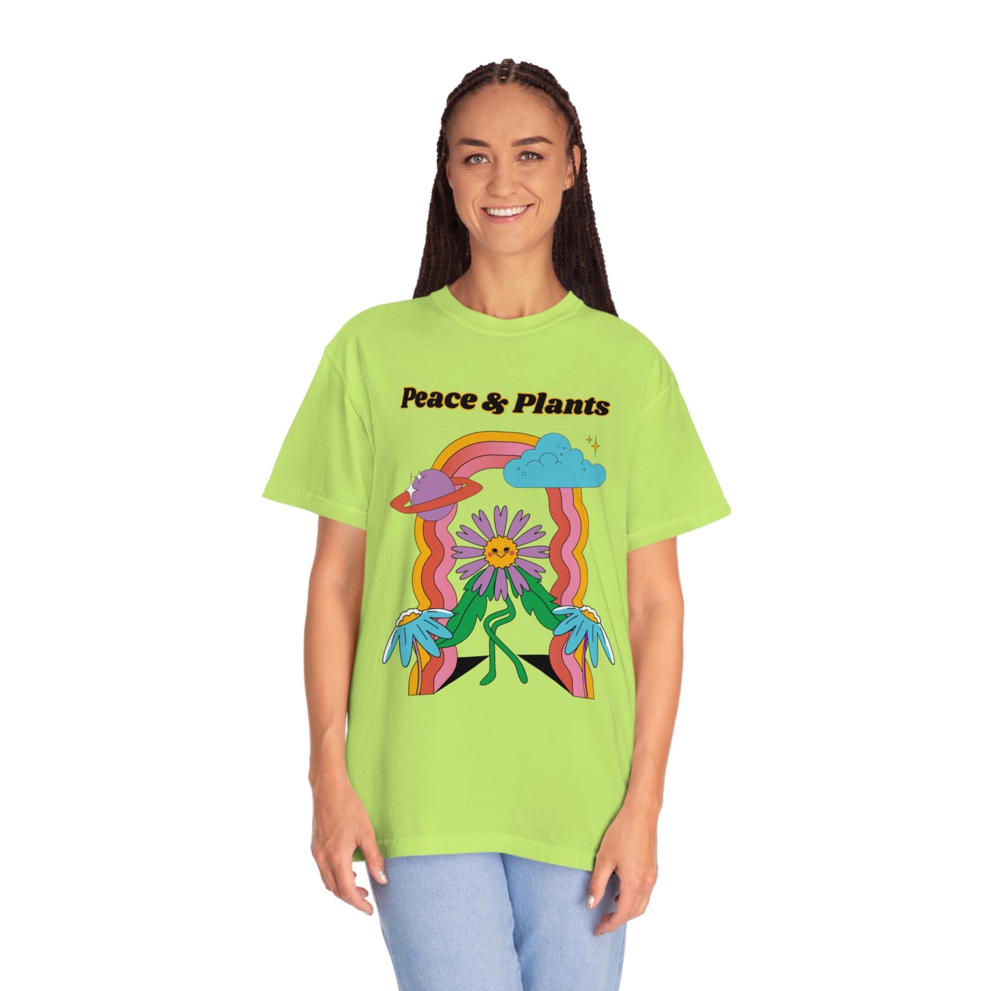 Peace & Plants Garment-Dyed T-shirt