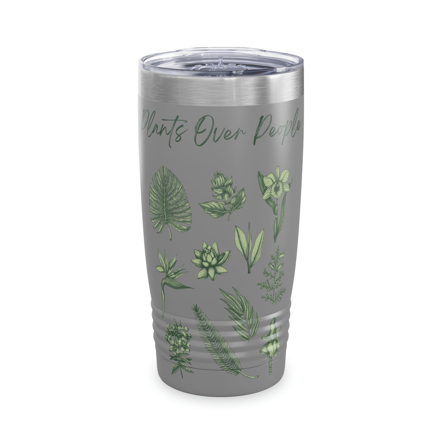 Plants Over People Ringneck Tumbler, 20oz