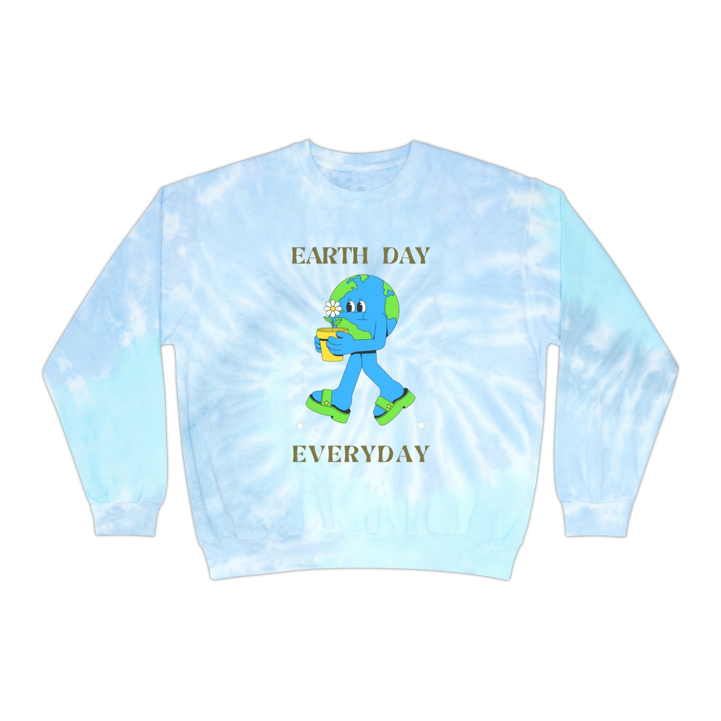 Earth Day Everyday Unisex Tie-Dye Crewneck