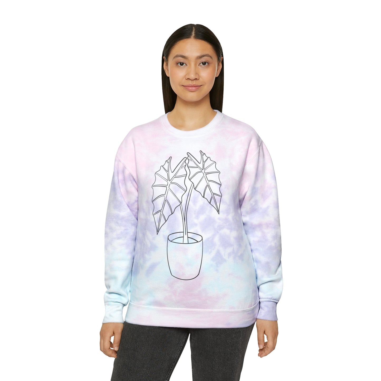 Alocasia Unisex Tie-Dye Crewneck