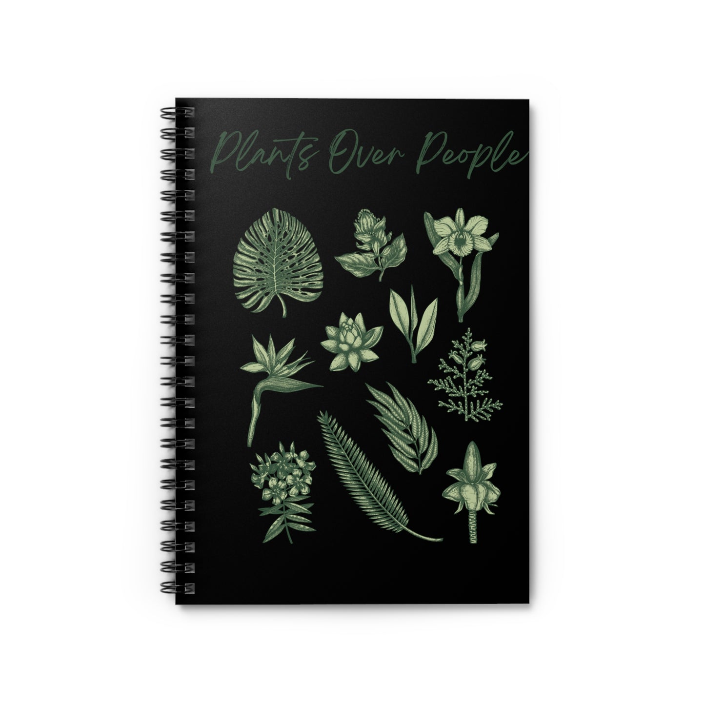 Plants Over People Spiral Notebook - Ruled Line