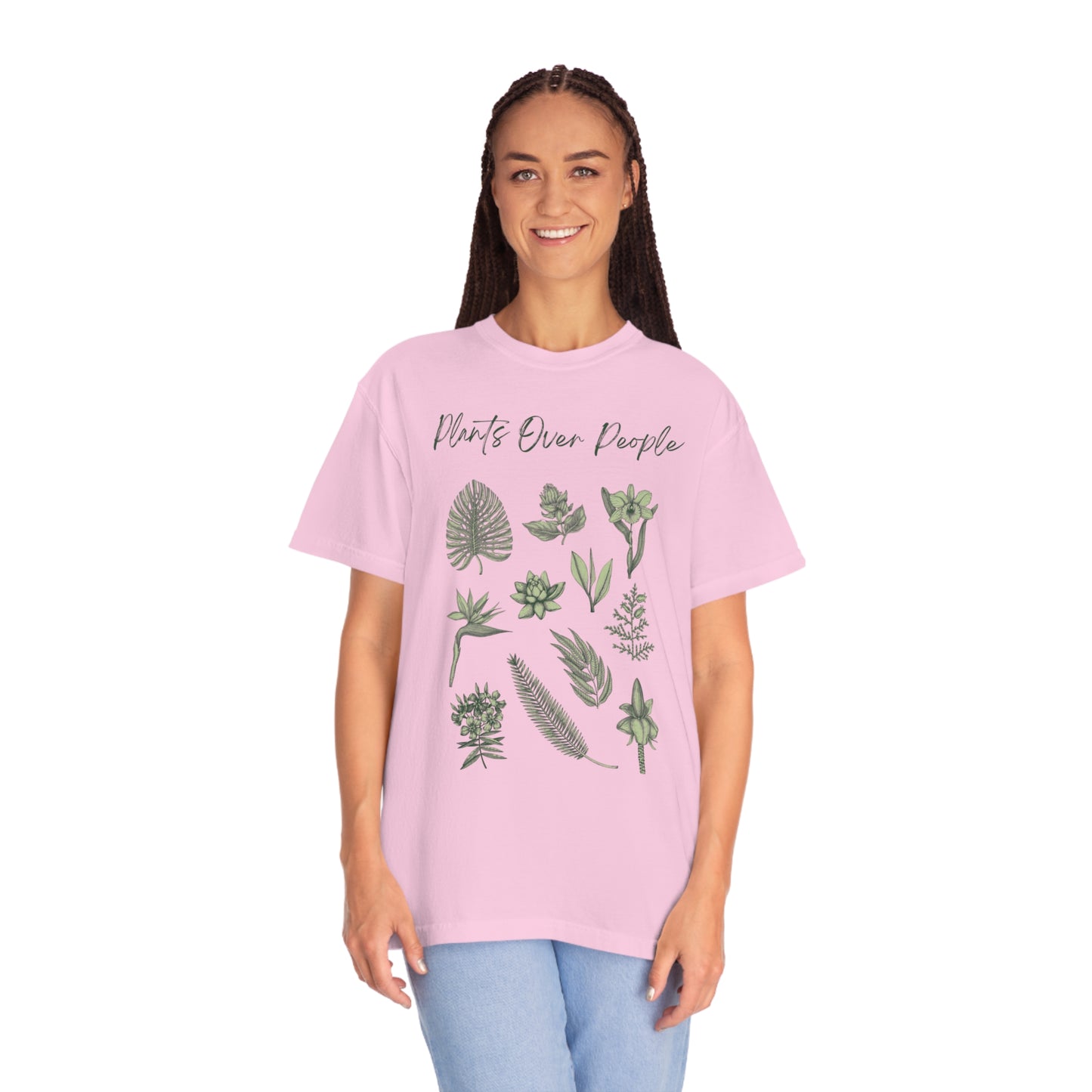 Plants Over People Unisex Garment-Dyed T-shirt