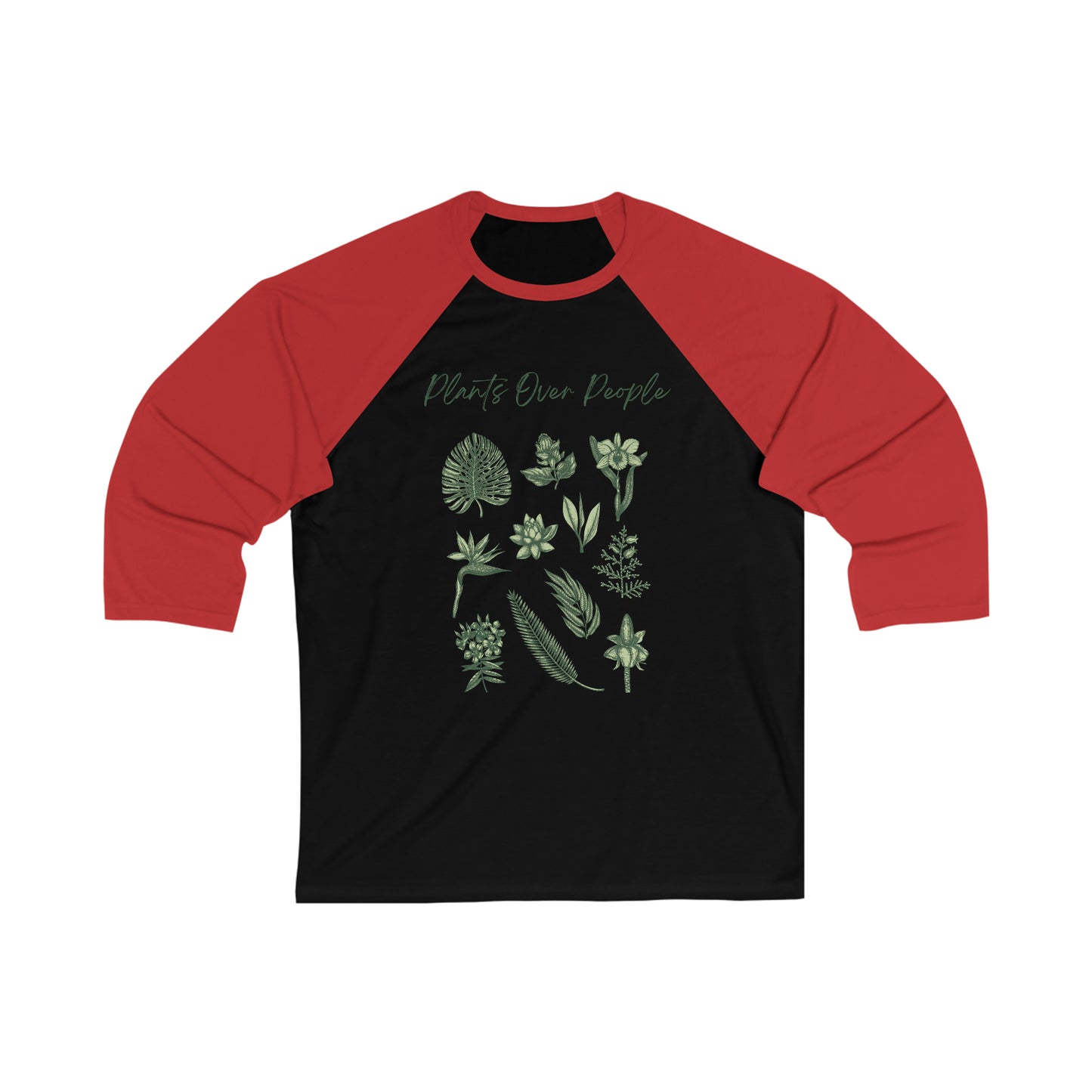 Plants Over People Unisex Baseball Tee