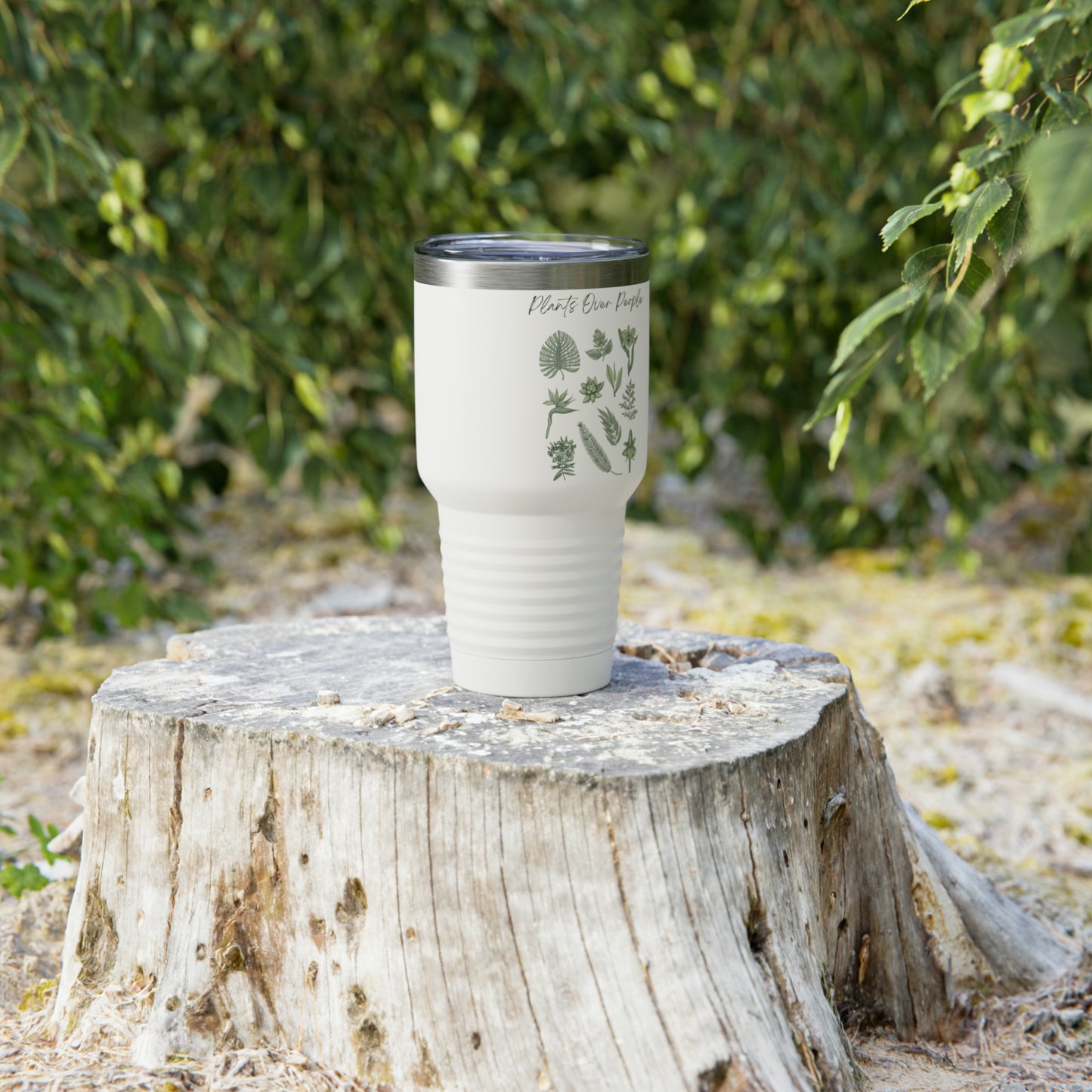 Plants Over People Ringneck Tumbler, 30oz