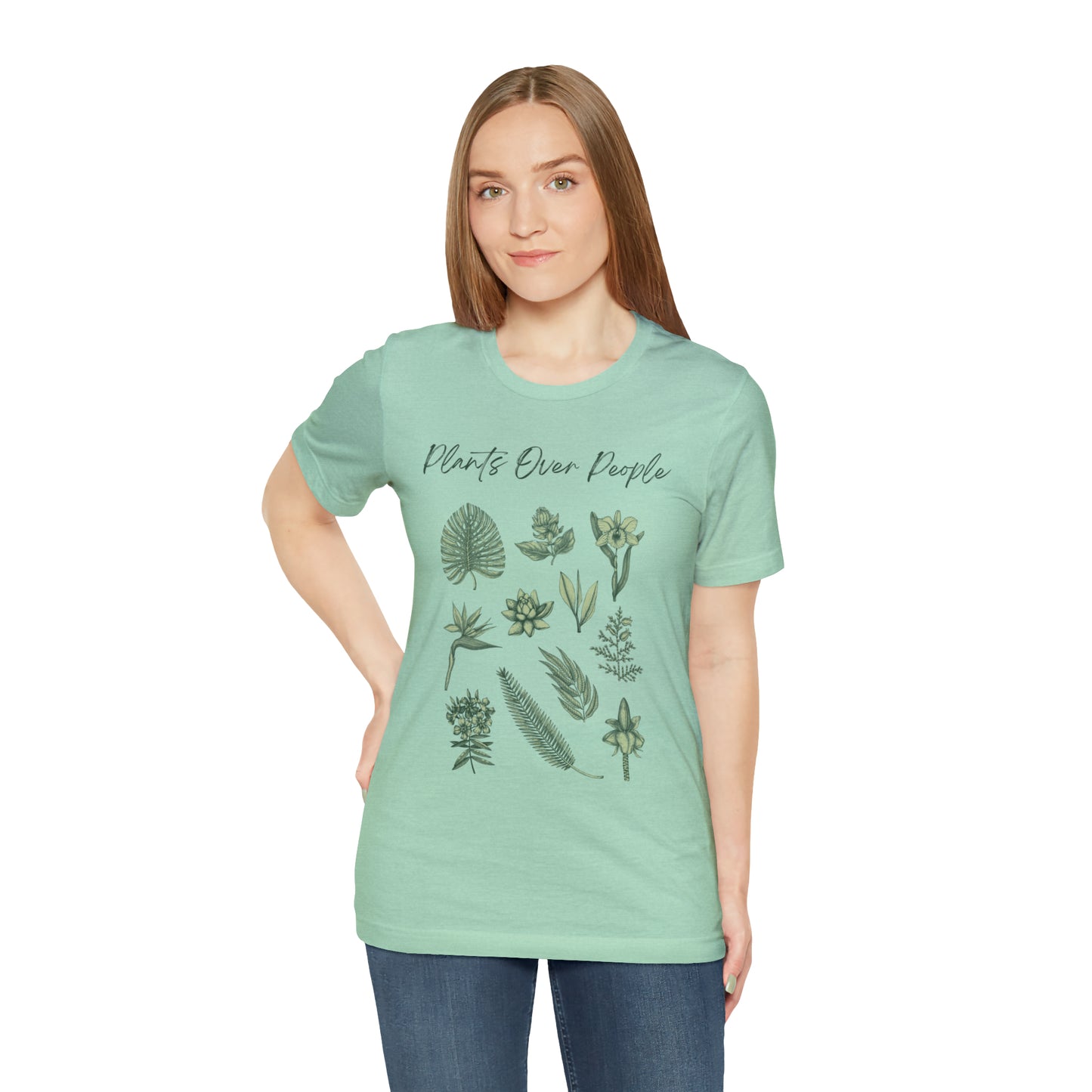 Plants Over People Unisex Jersey Short Sleeve Tee