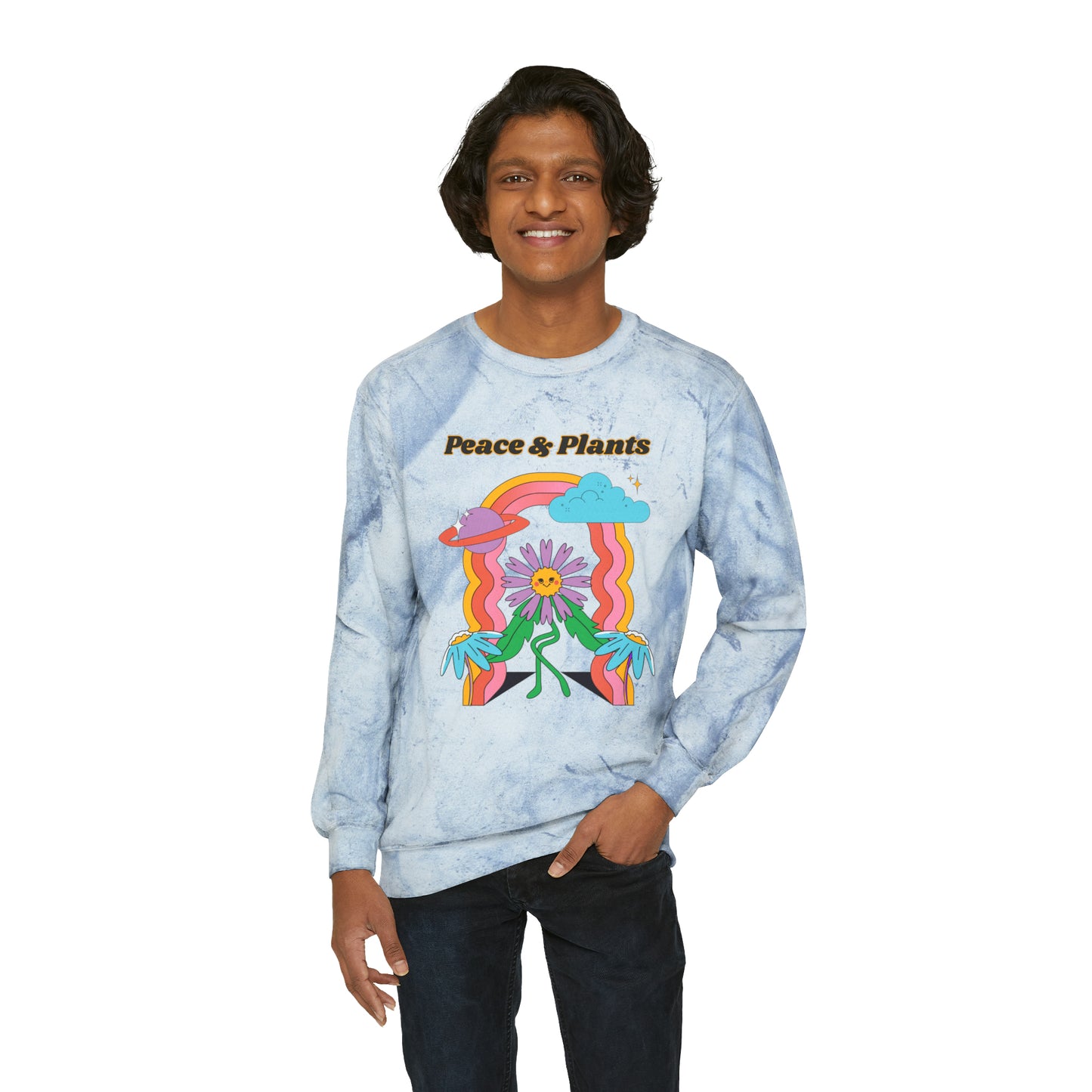 Peace & Plants Color Blast Crewneck