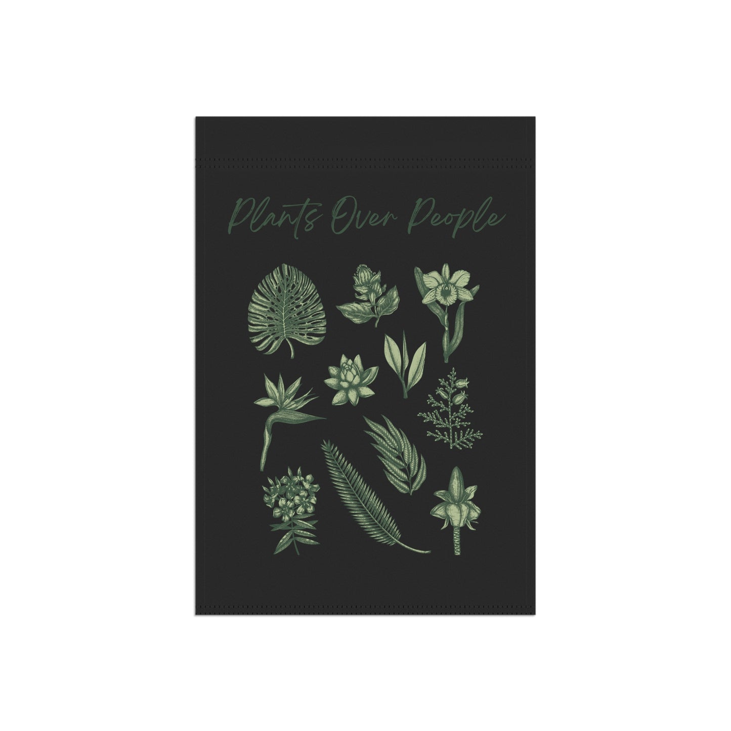 Plants Over People Garden & House Banner
