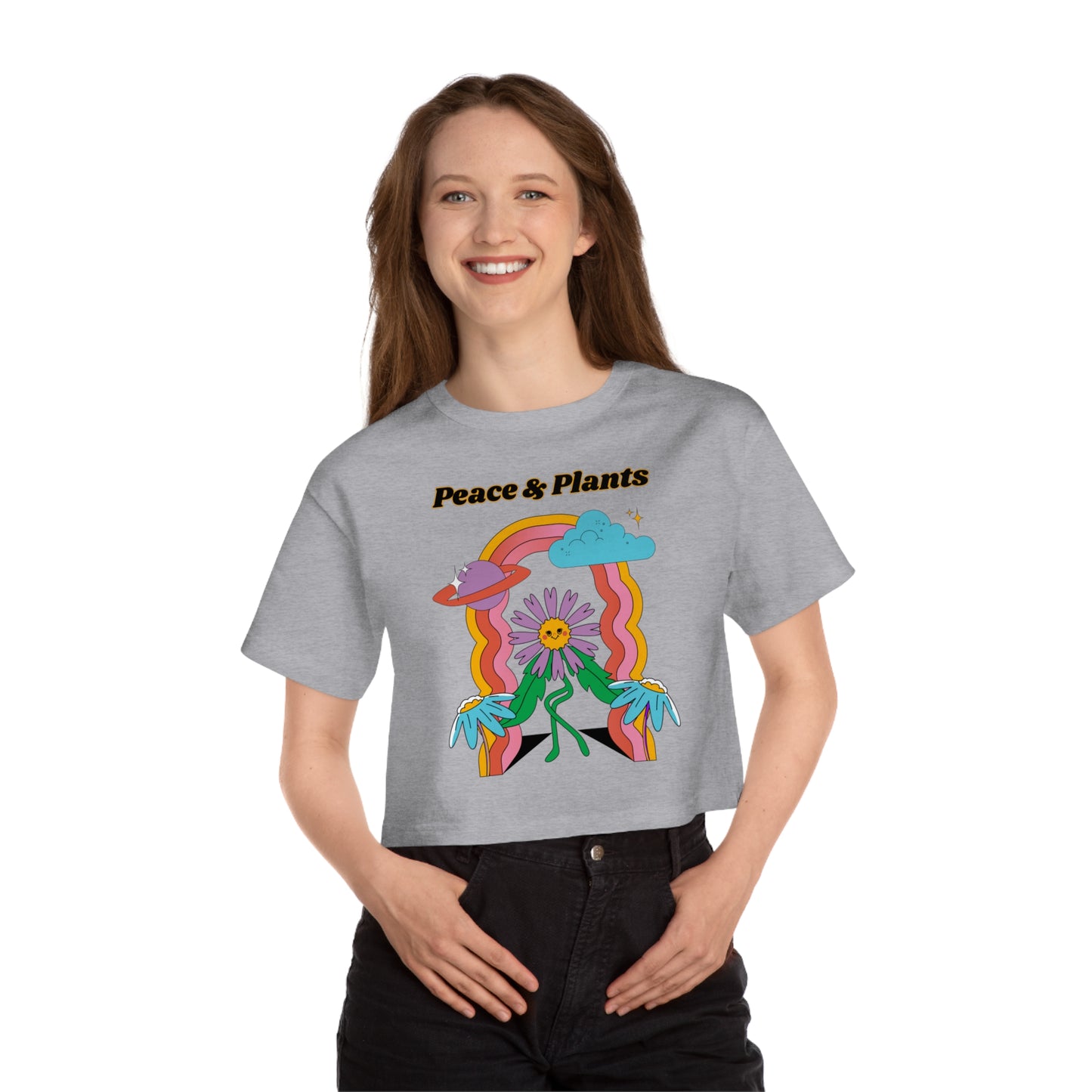 Peace & Plants Women's Cropped T-Shirt