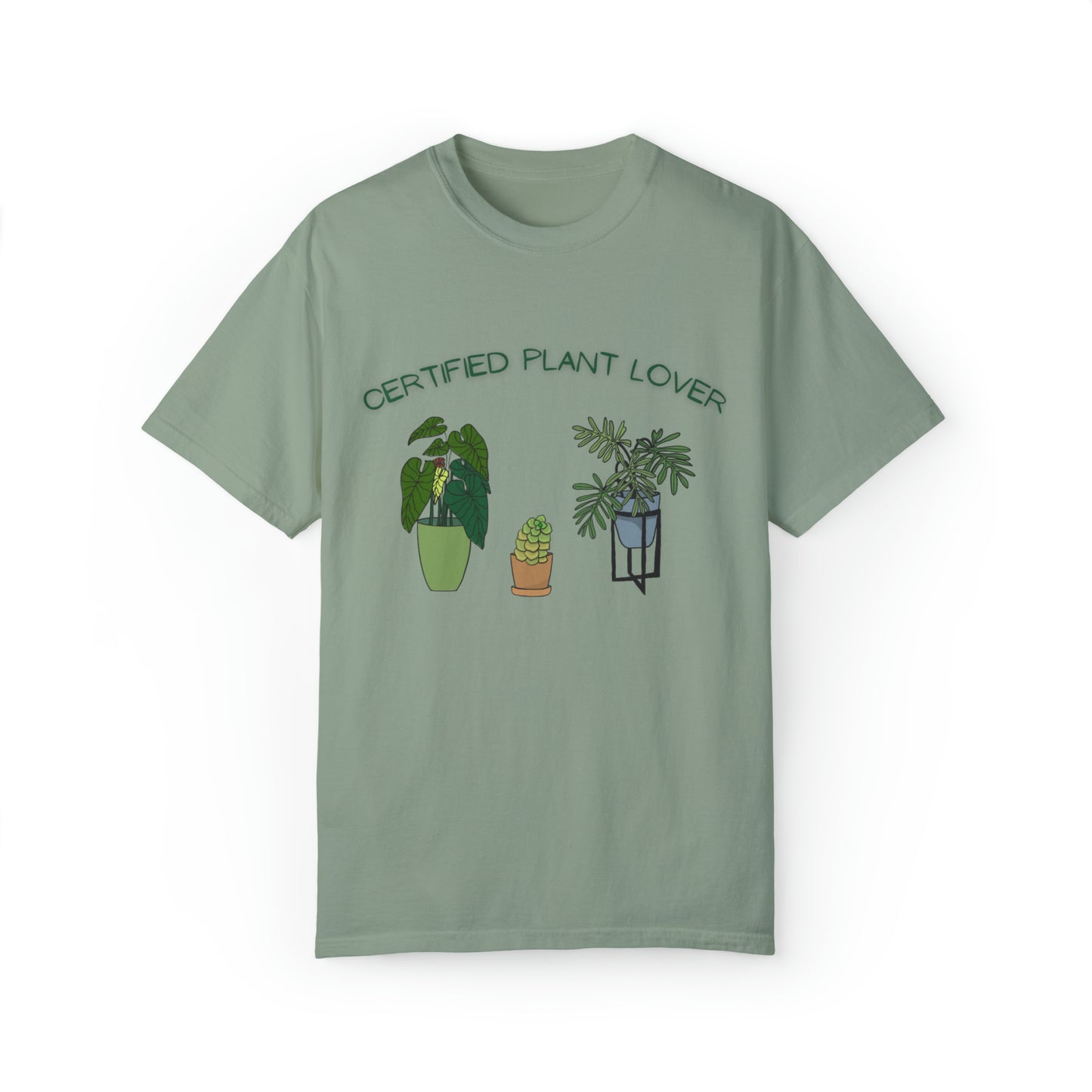 Certified Plant Lover Unisex Garment-Dyed T-shirt