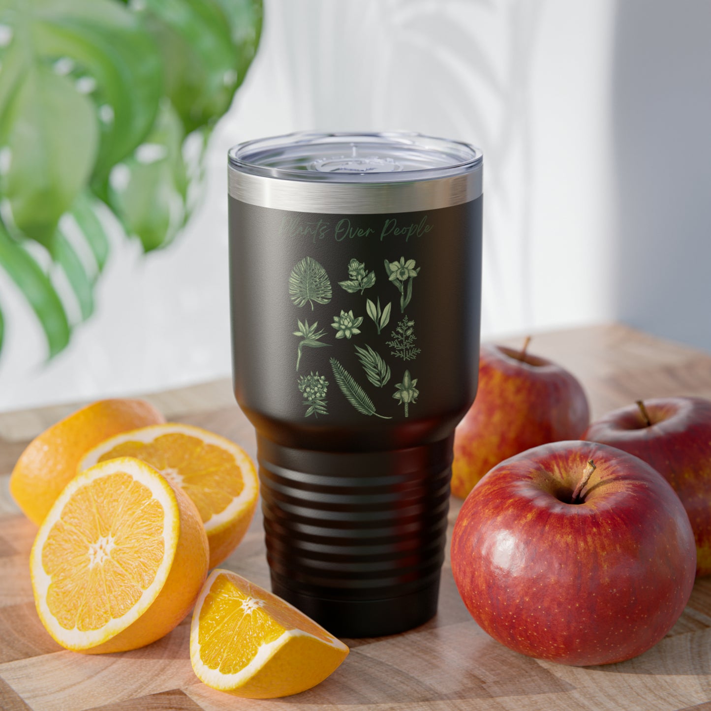Plants Over People Ringneck Tumbler, 30oz