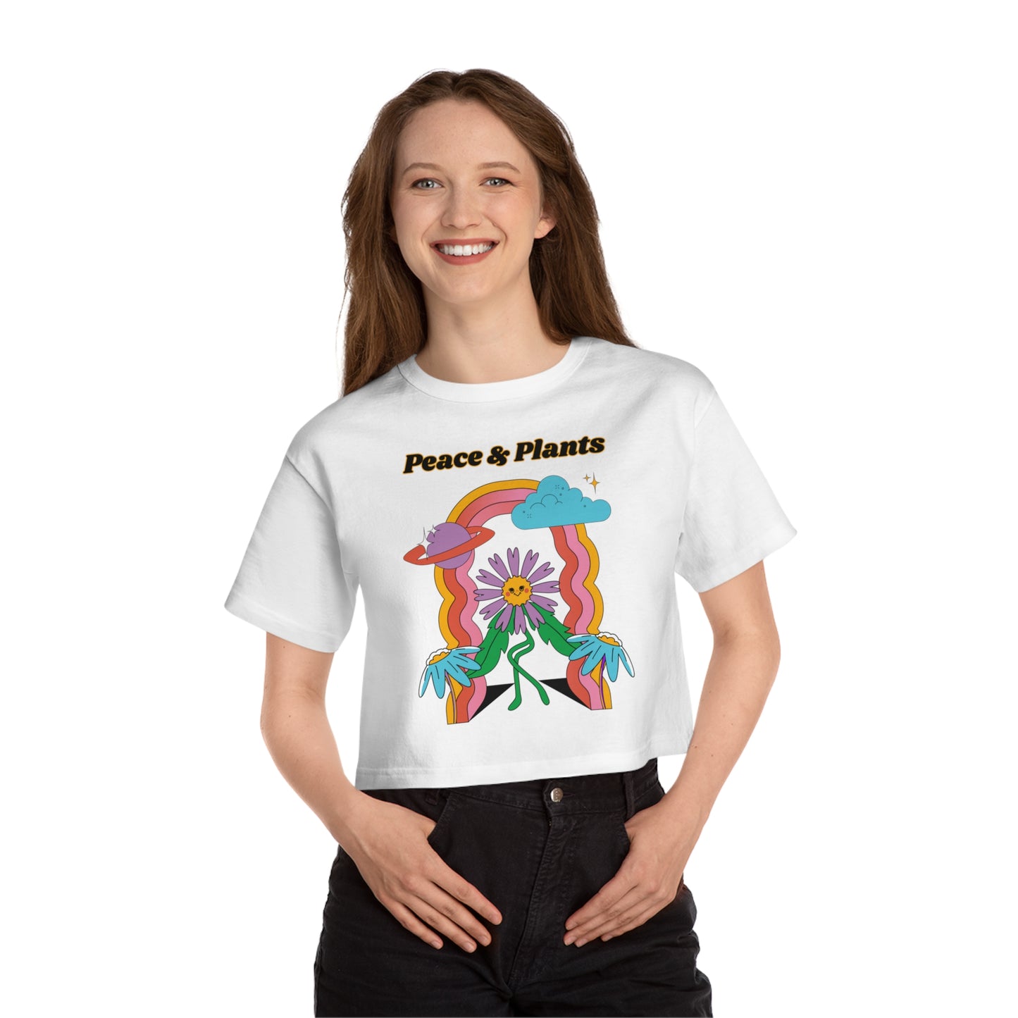 Peace & Plants Women's Cropped T-Shirt