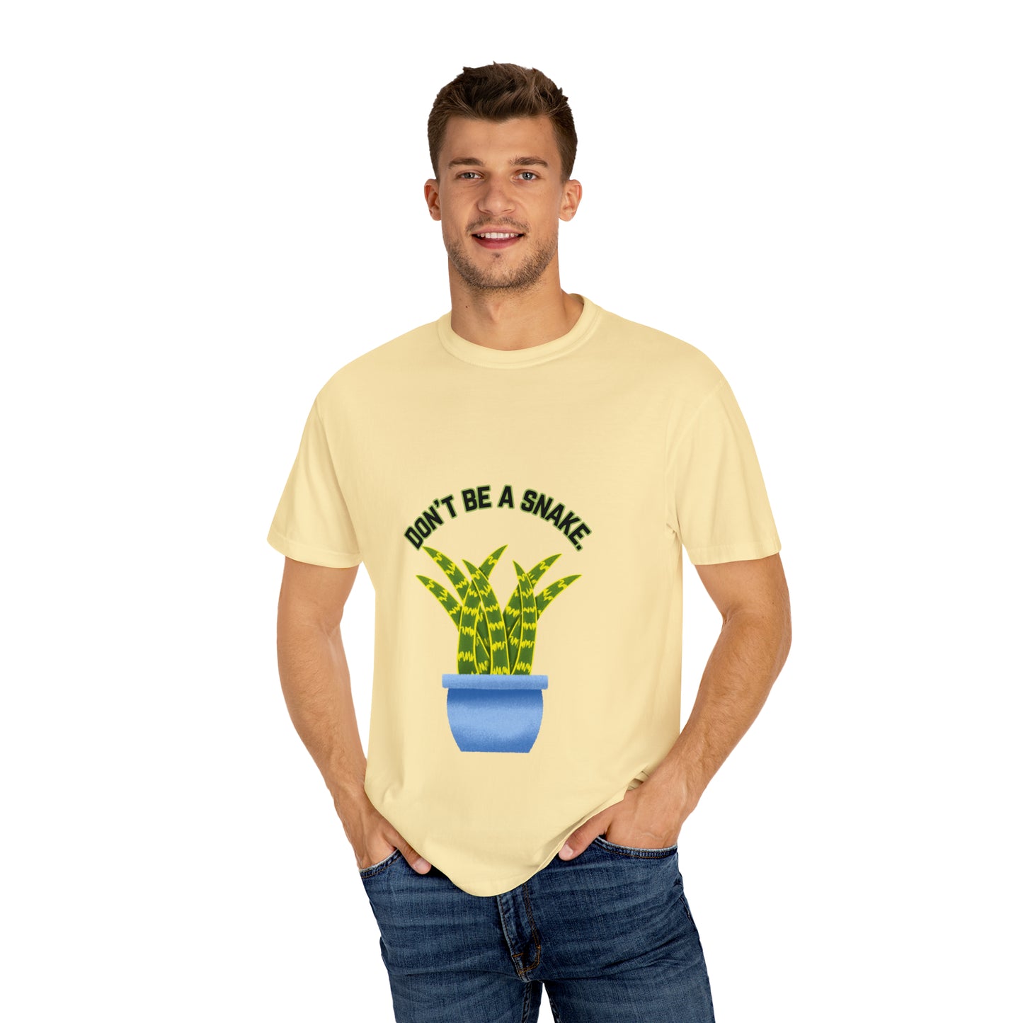 Don't Be A Snake Unisex Garment-Dyed T-shirt