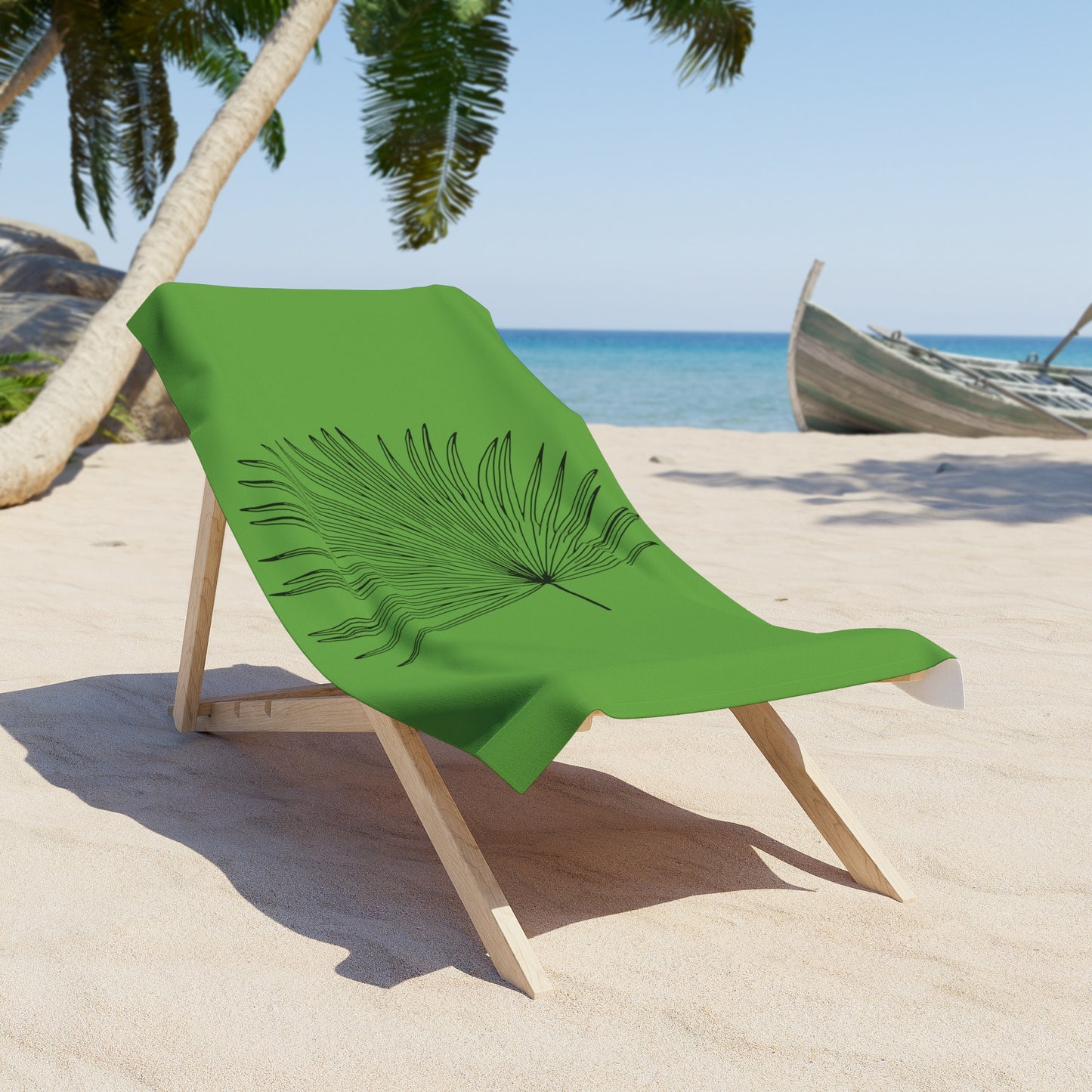 Palm Leaf Beach Towel