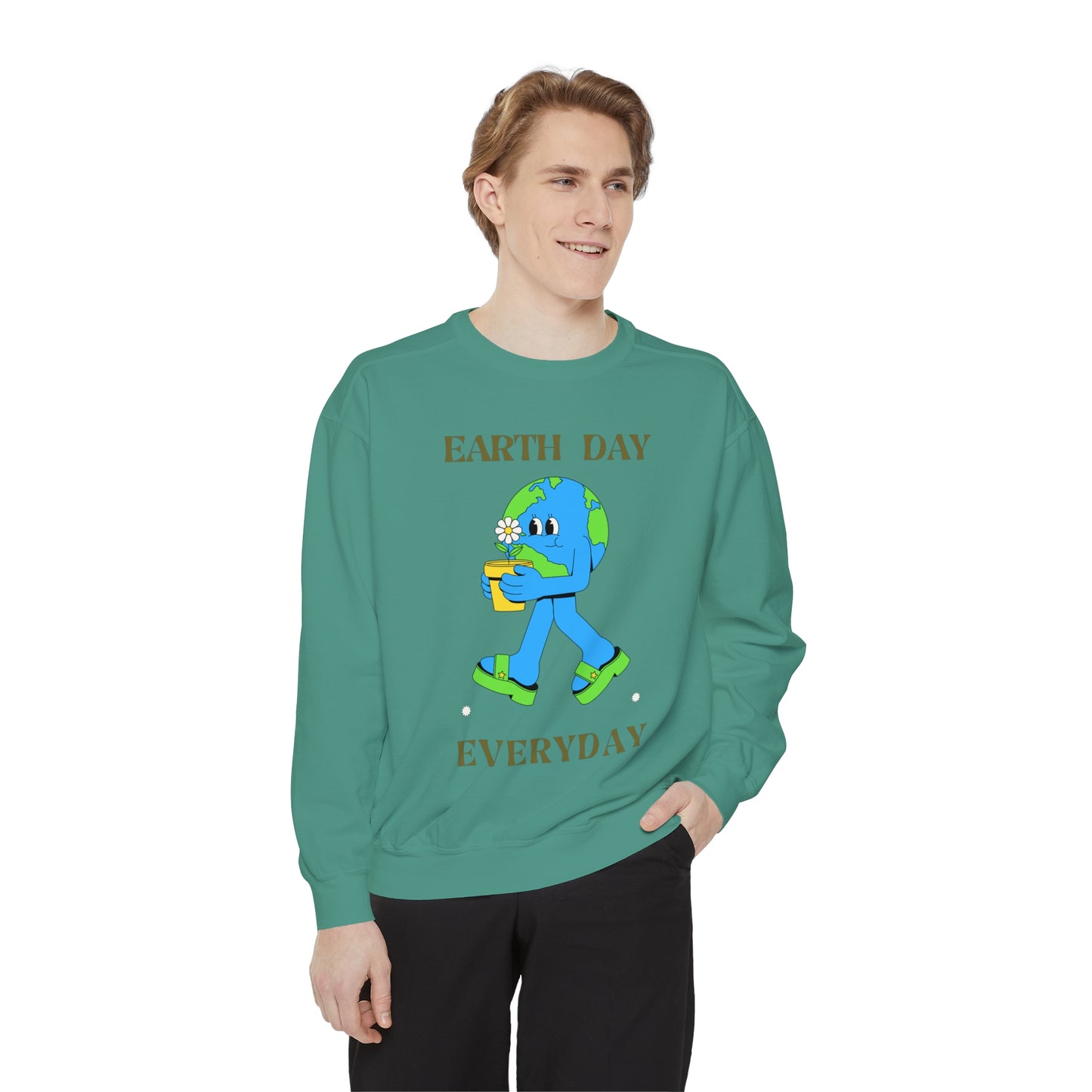 Earth Day Everyday Unisex Garment-Dyed Sweatshirt
