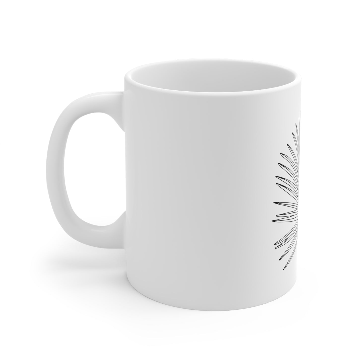 Palm Leaf Ceramic Mug
