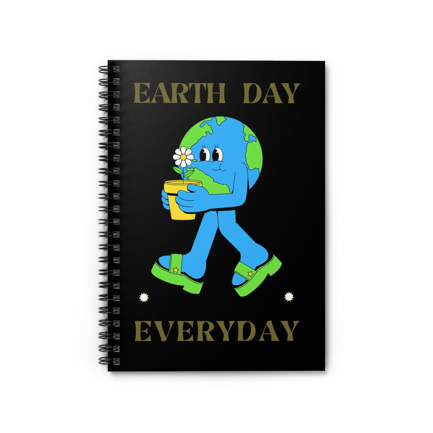 Earth Day Everyday Spiral Notebook - Ruled Line