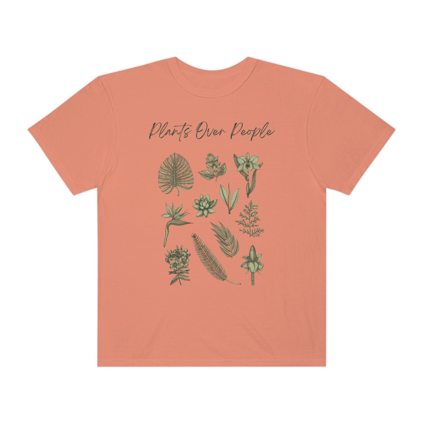 Plants Over People Unisex Garment-Dyed T-shirt