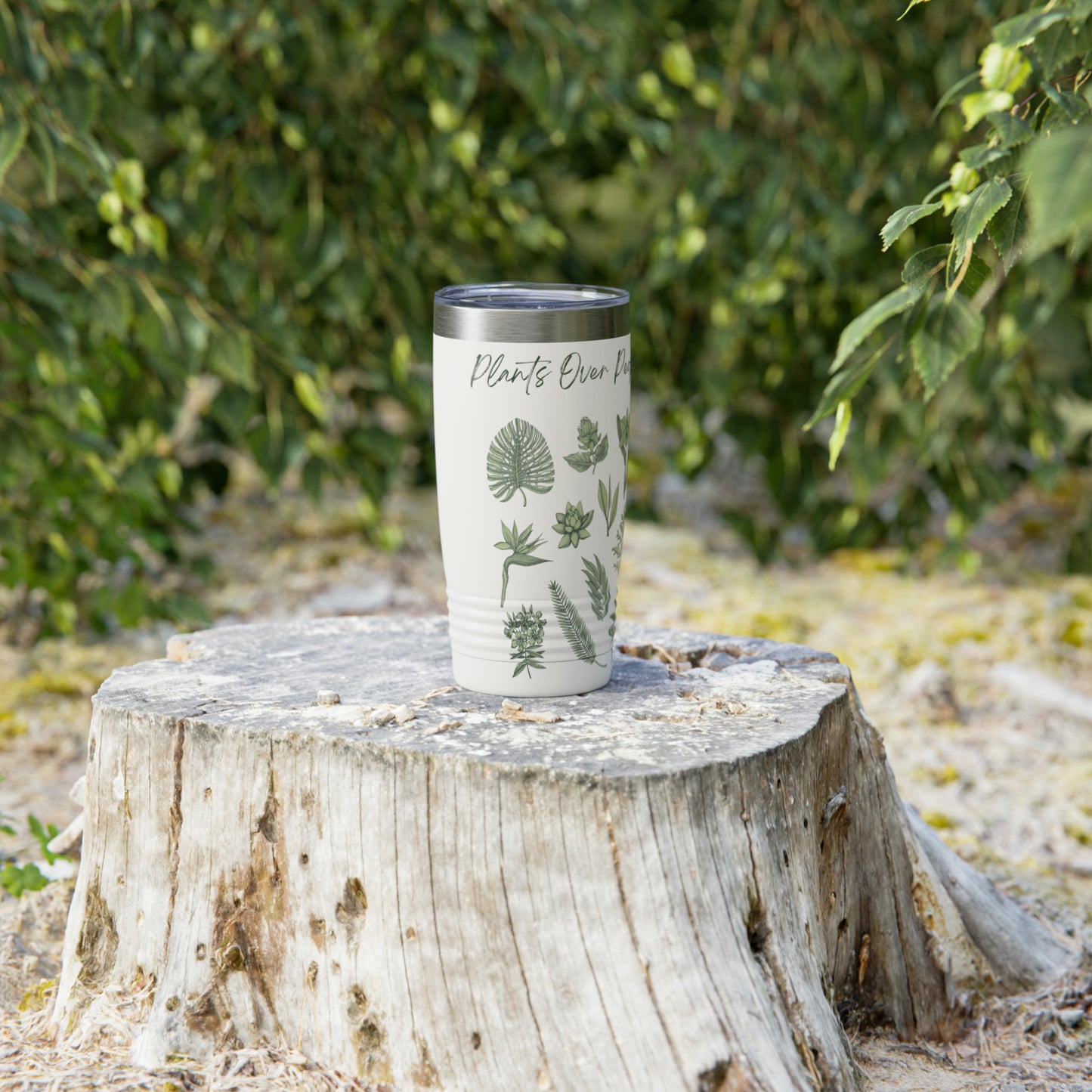 Plants Over People Ringneck Tumbler, 20oz