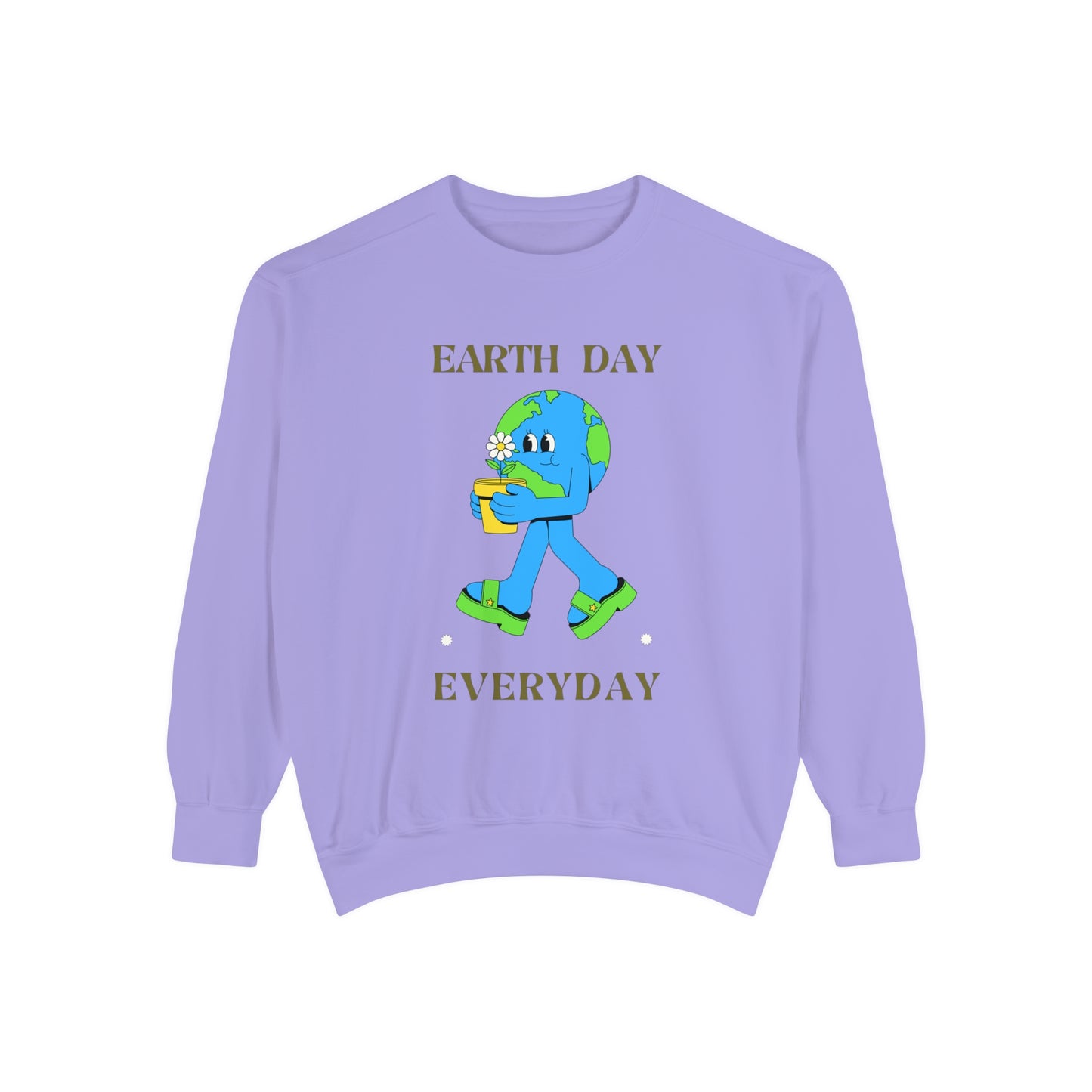 Earth Day Everyday Unisex Garment-Dyed Sweatshirt
