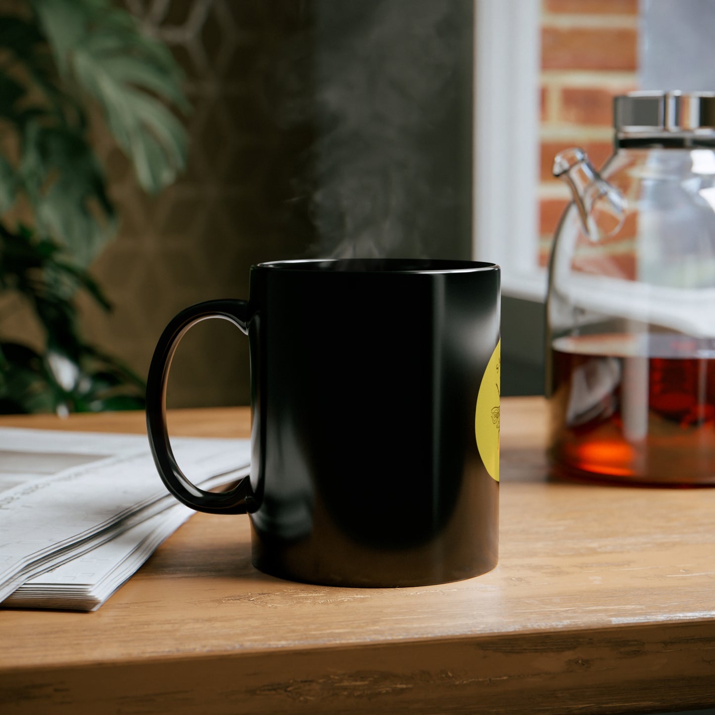 Save The Bees Black Mug