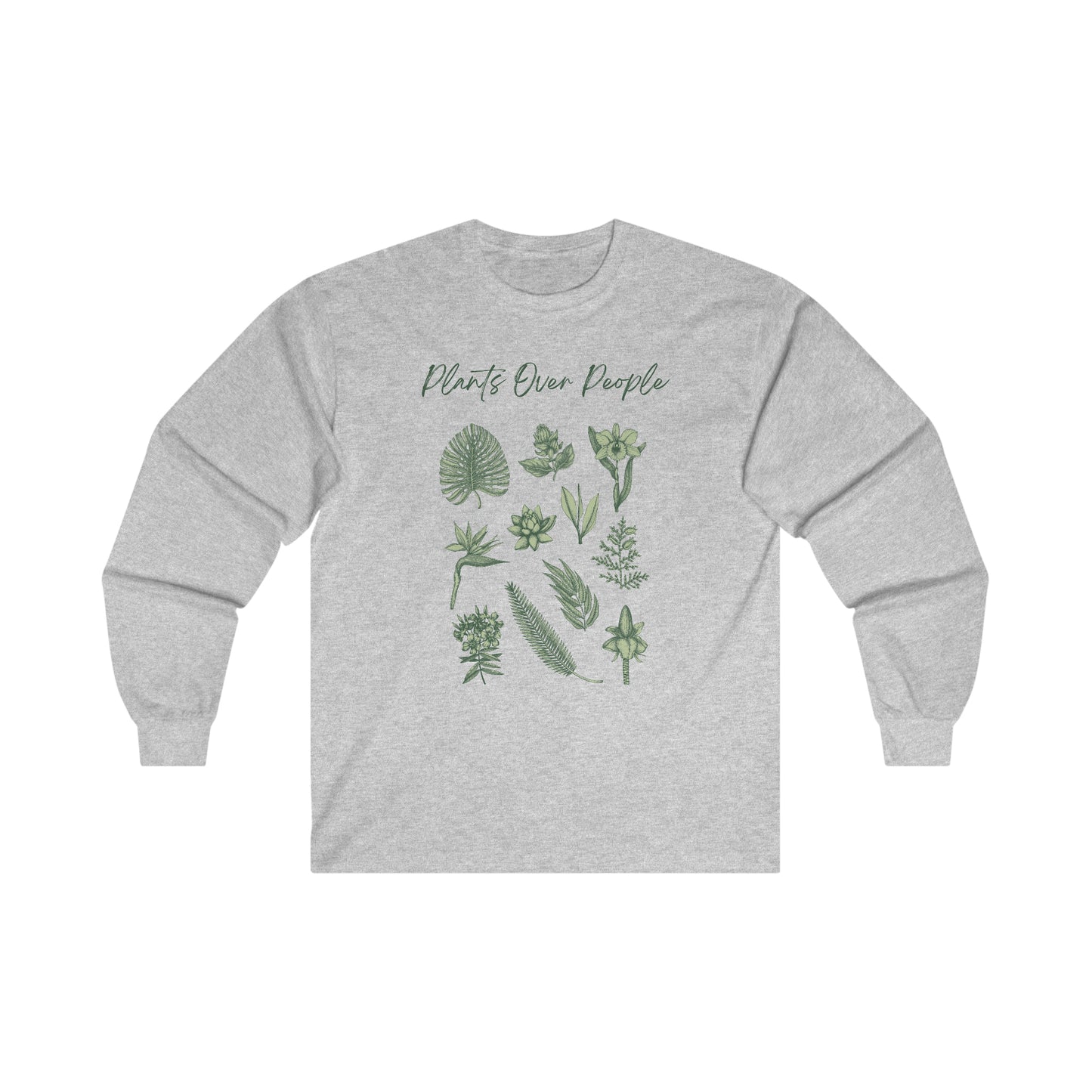 Plants Over People Cotton Long Sleeve