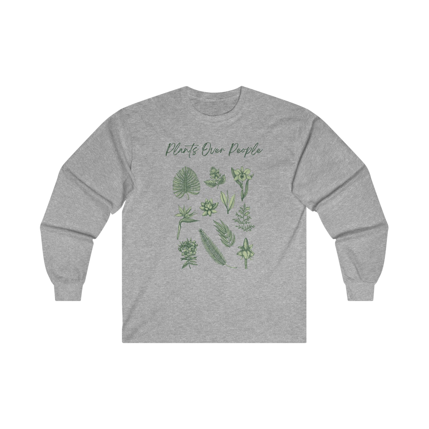 Plants Over People Cotton Long Sleeve